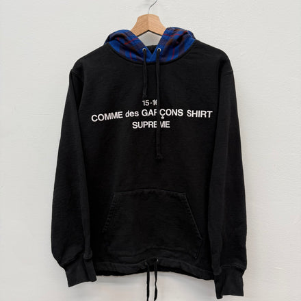 Supreme CDG Flannel Hoodie - Size M