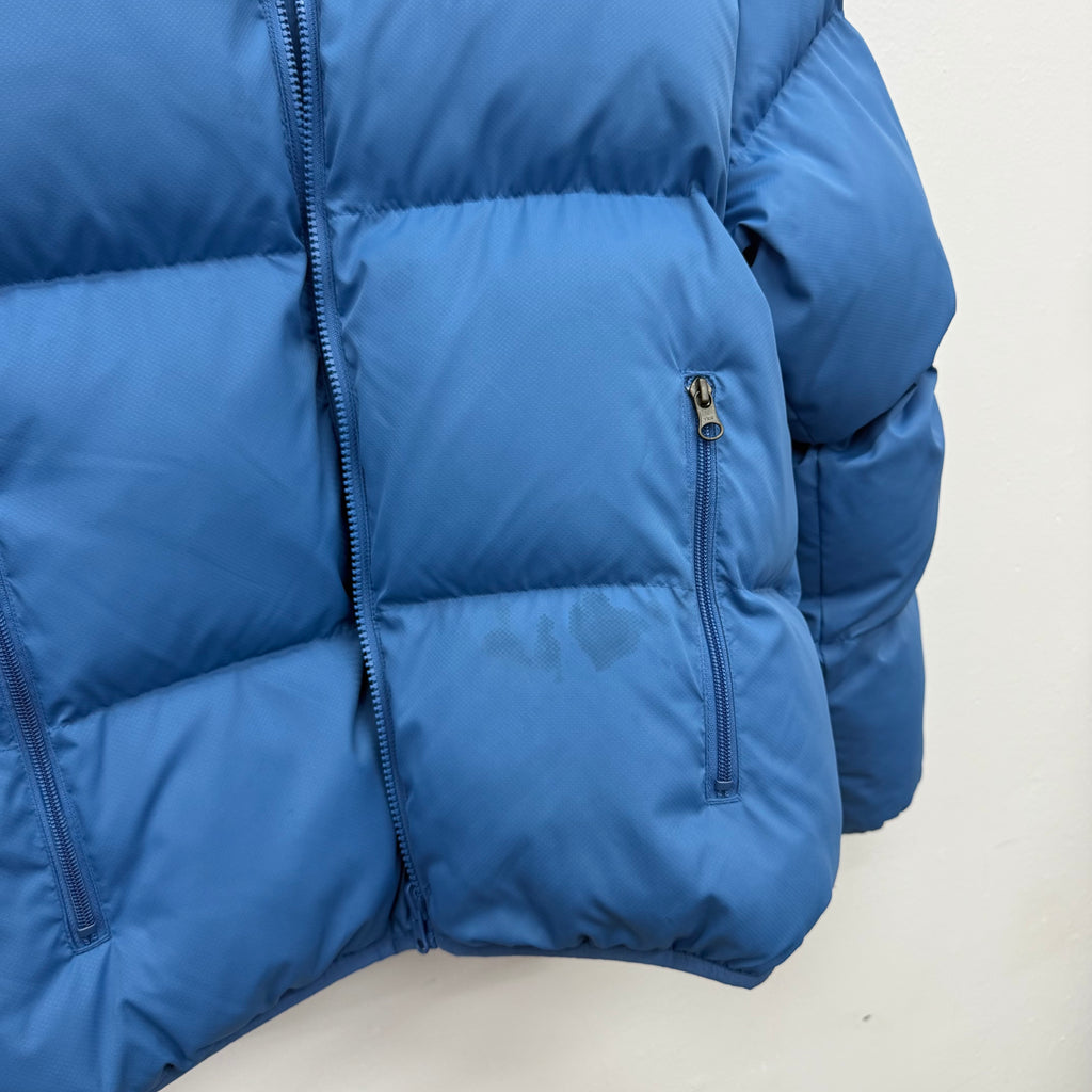 Supreme Nike Snakeskin Blue Puffer Jacket - Size M