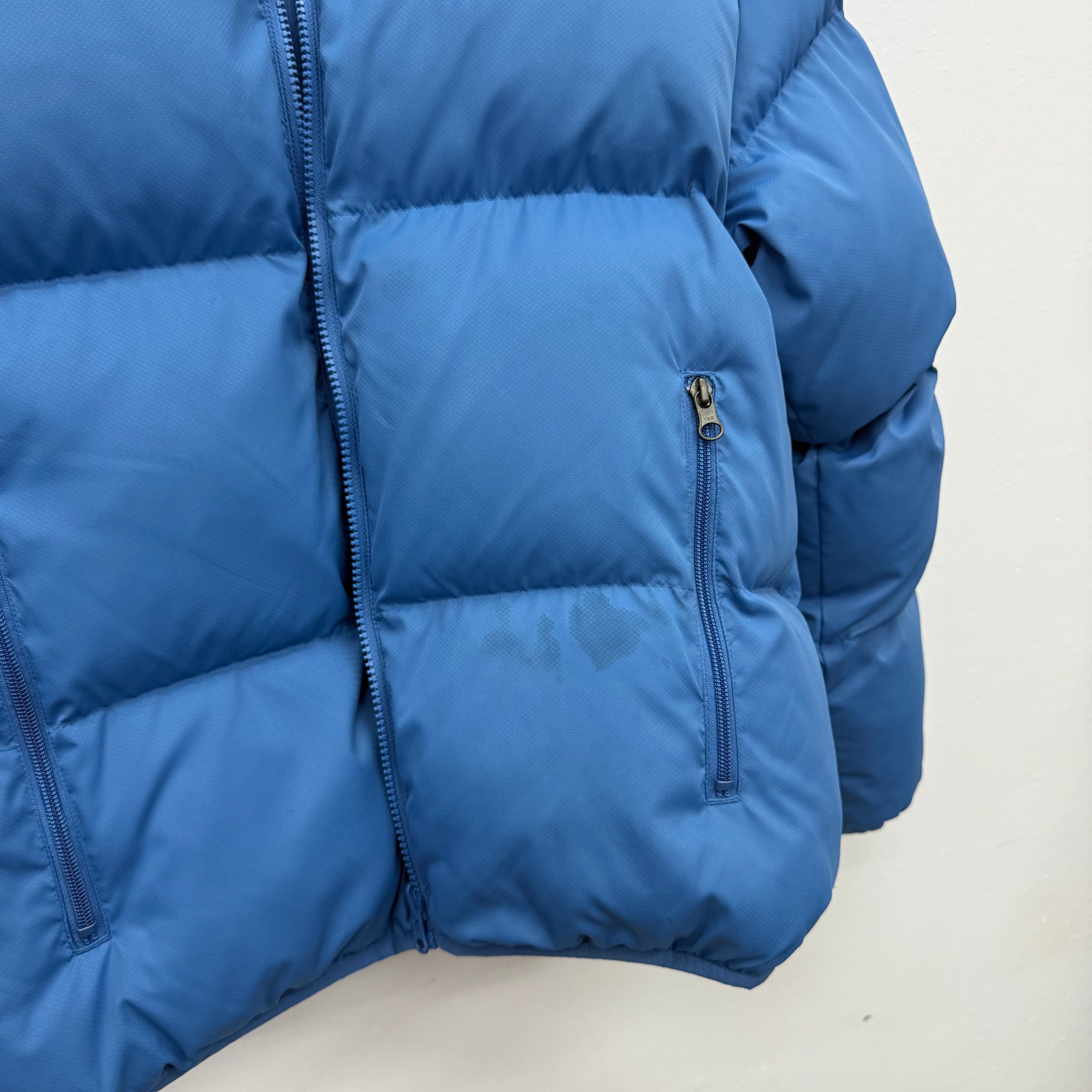 Supreme Nike Snakeskin Blue Puffer Jacket - Size M