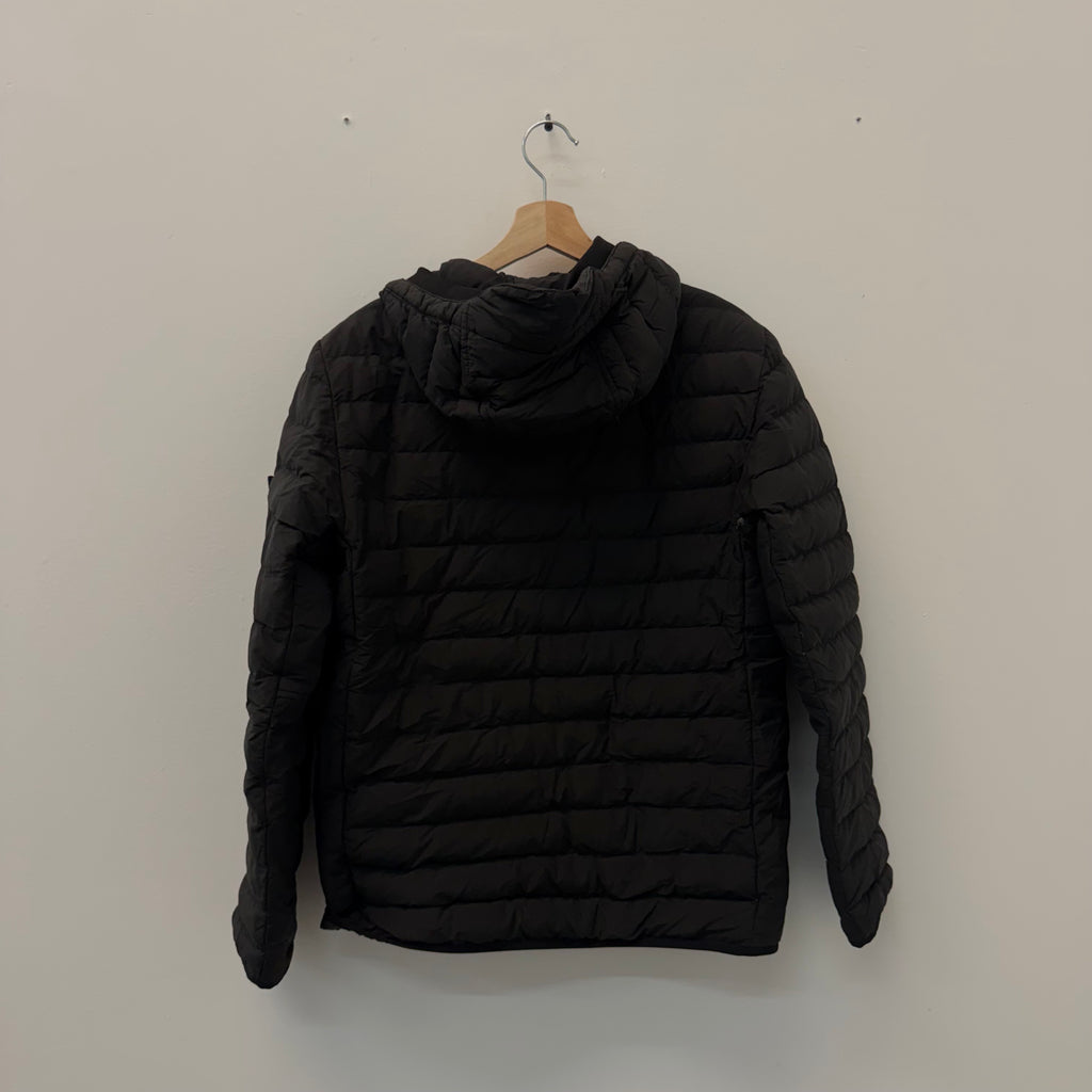 Stone Island Hooded Puffer Jacket Black - Size S