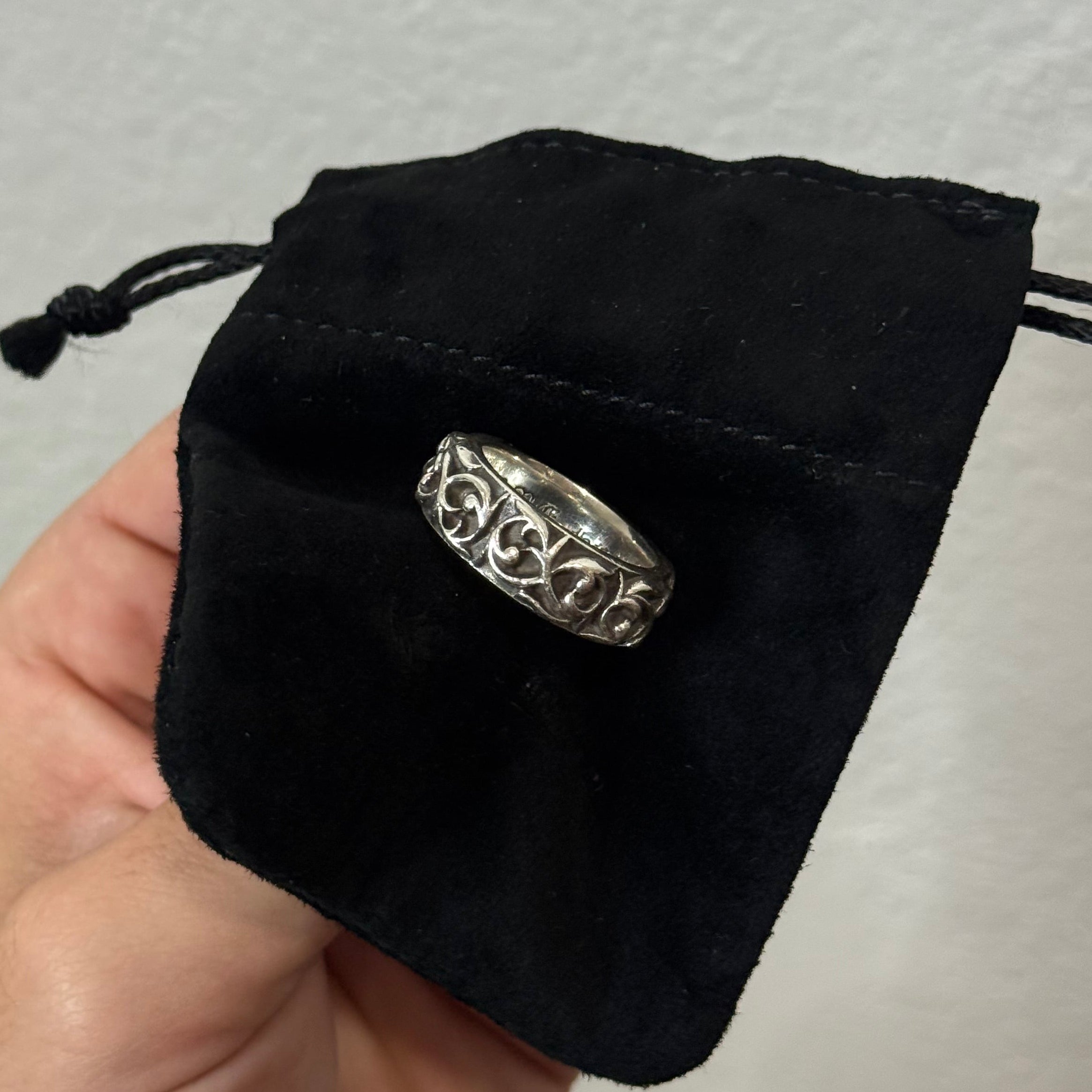Chrome Hearts Vine Eternity Ring Silver - Size 9