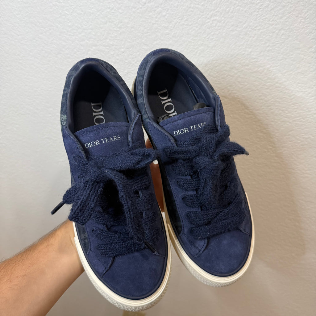 Dior x Denim Tears B33 Blue Oblique Denim Sneakers - Size 43 (10)