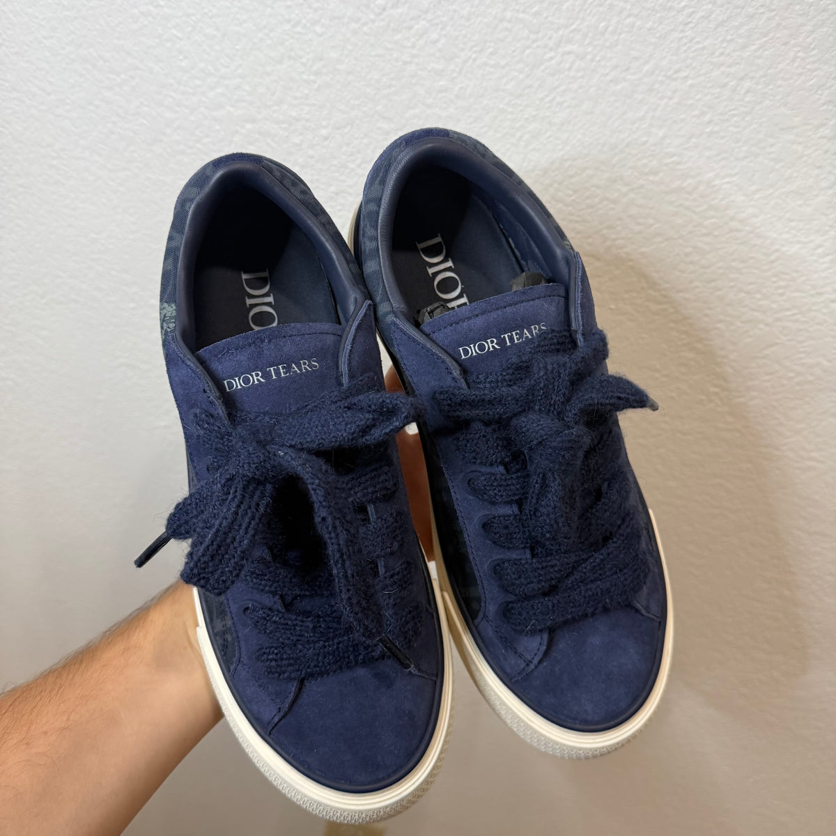 Dior x Denim Tears B33 Blue Oblique Denim Sneakers - Size 43 (10)