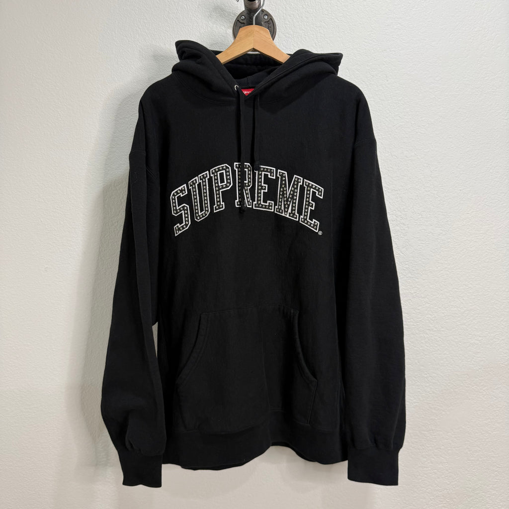 Supreme Metallic Arc Hooded Sweatshirt Black Hoodie - Size XL