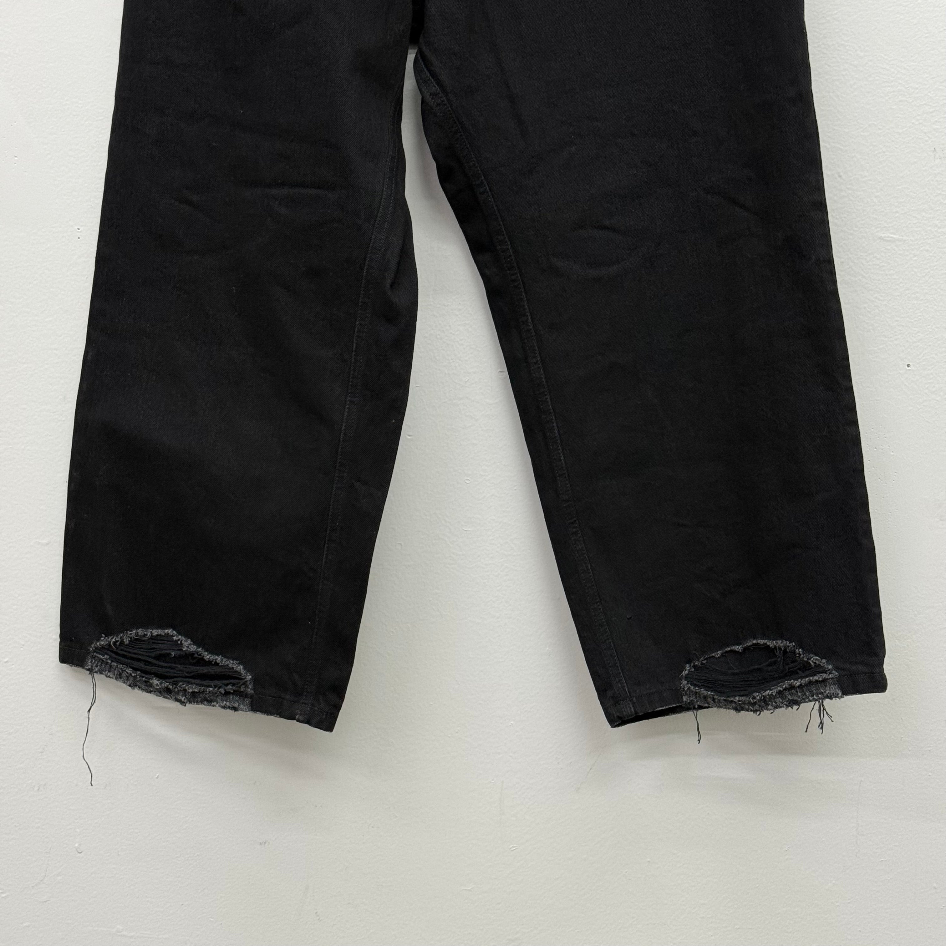 Balenciaga Black Japanese Skater Denim - Size 34