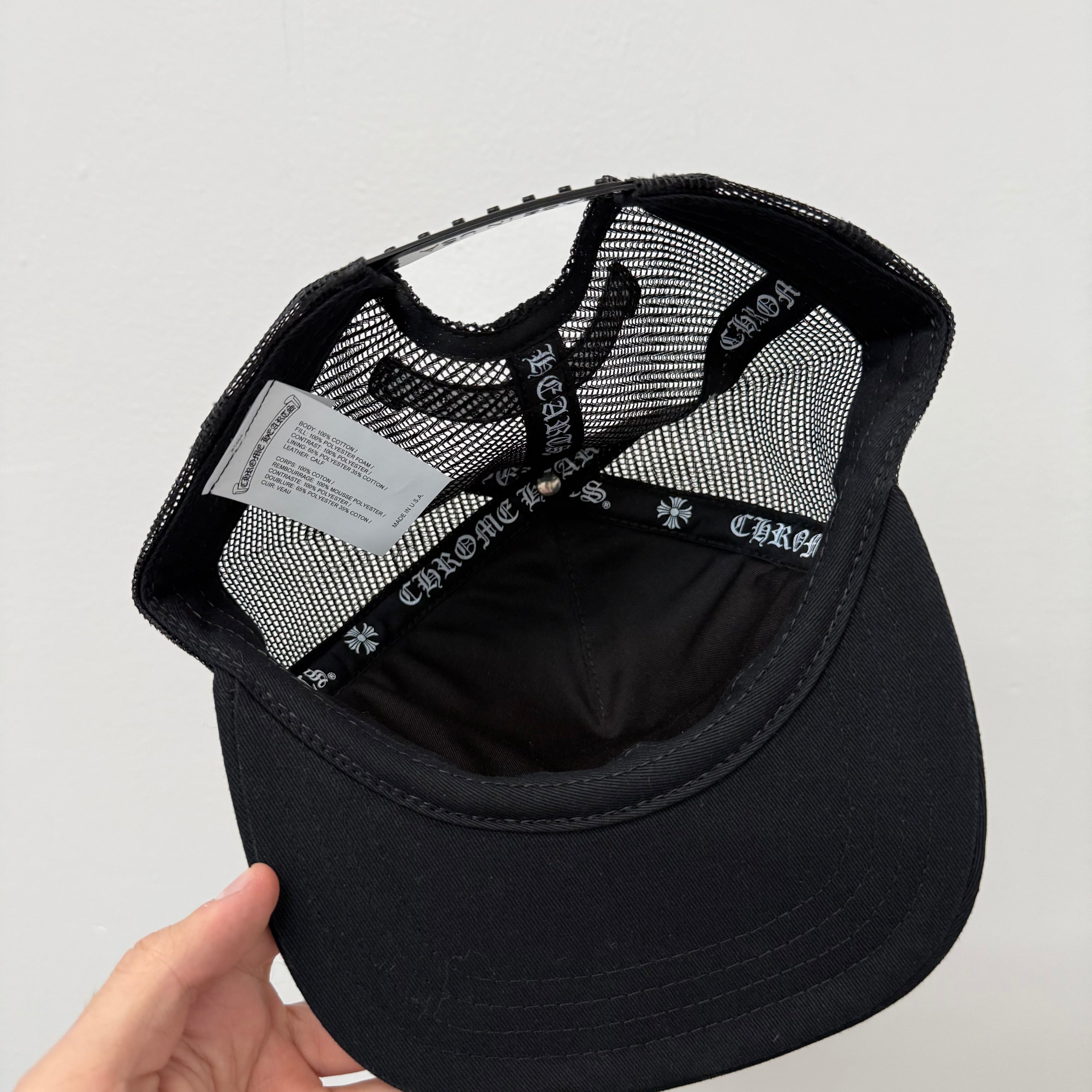 Chrome Hearts Triple Cross Pony Hair Patch Trucker Hat