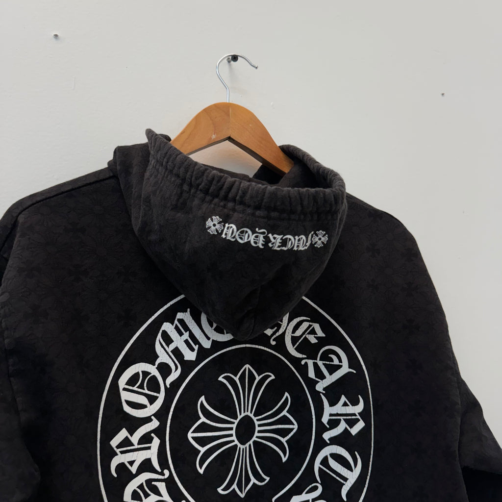 Chrome Hearts Monogram Horseshoe Script Hoodie - Size S