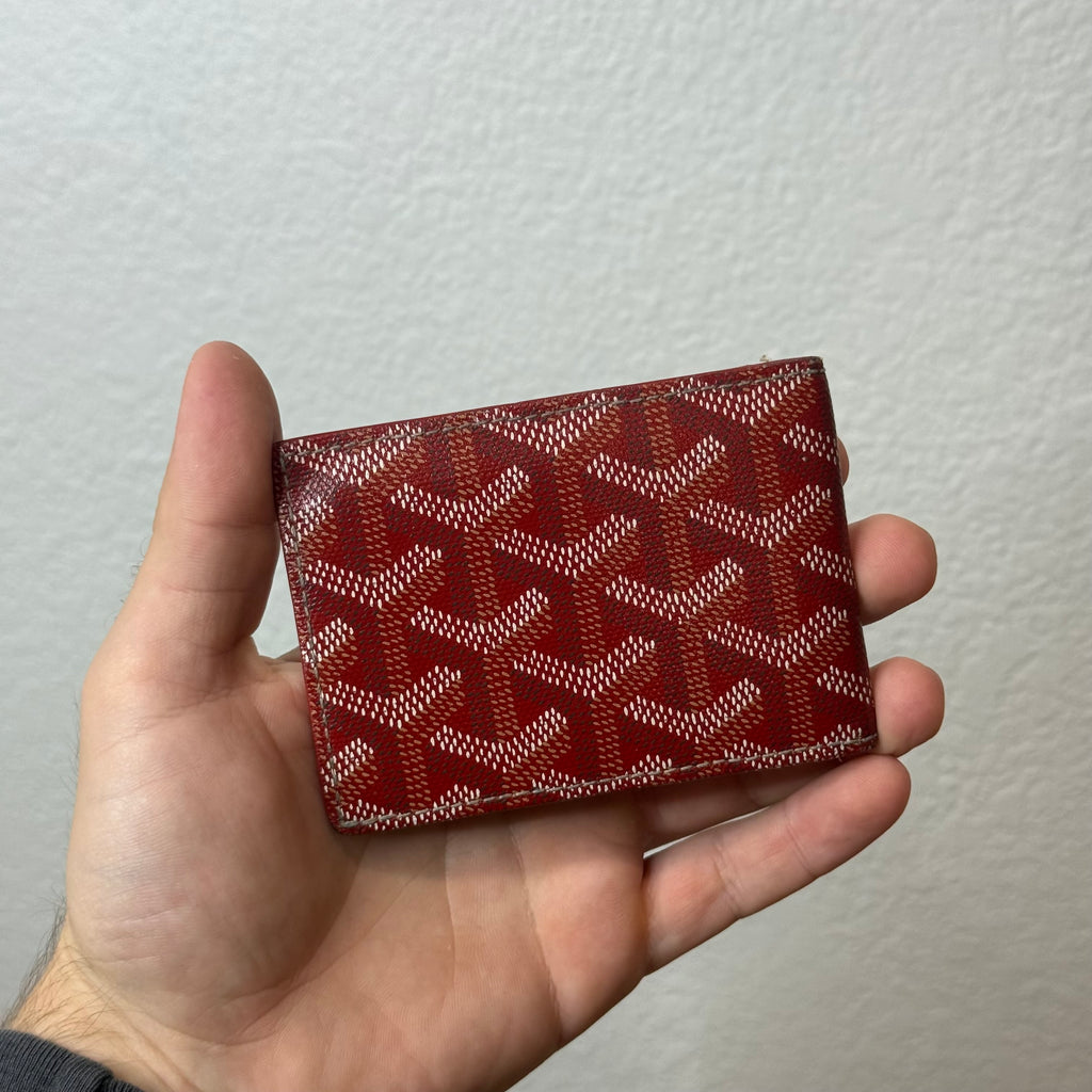 Goyard Bifold Cardholder Wallet Red
