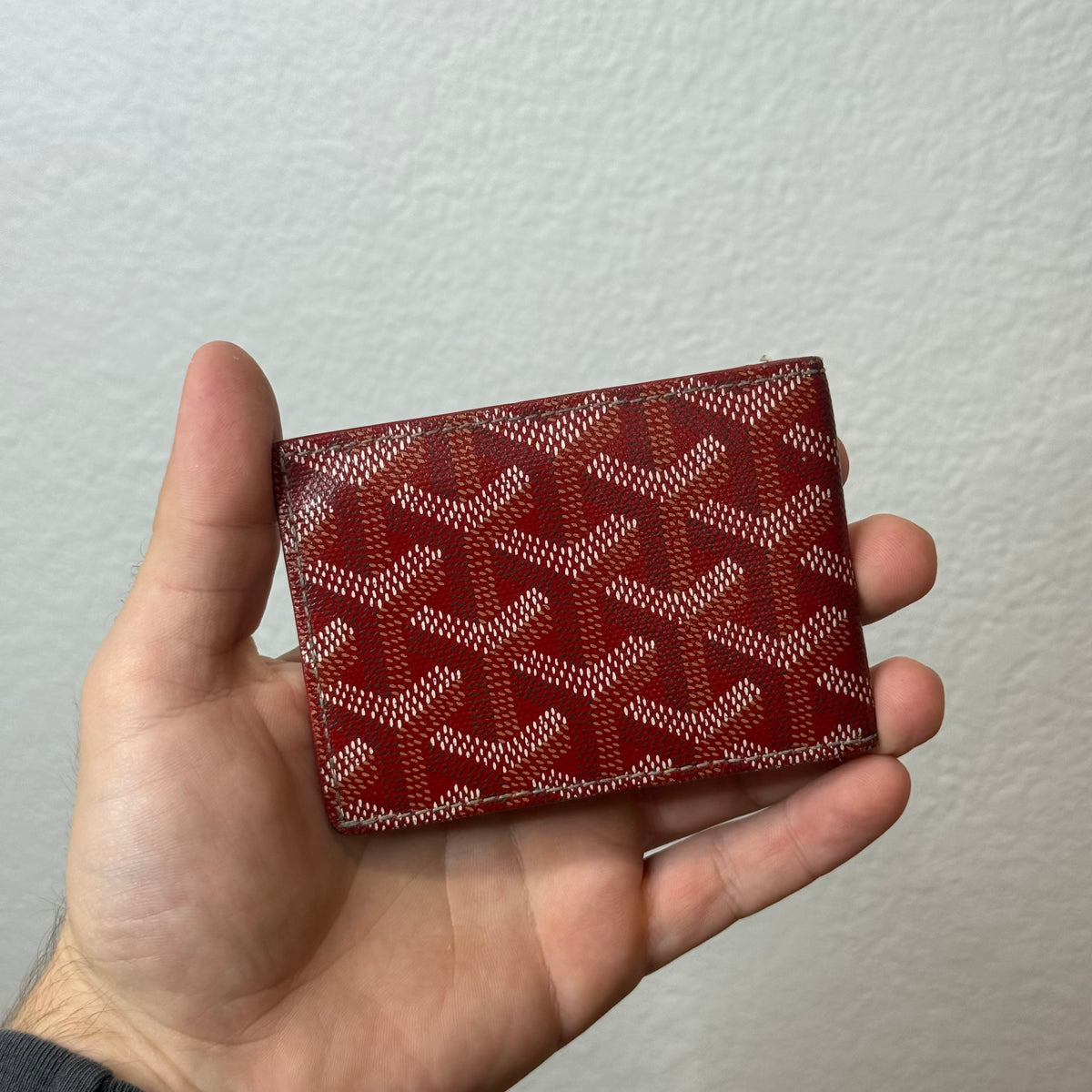 Goyard Bifold Cardholder Wallet Red