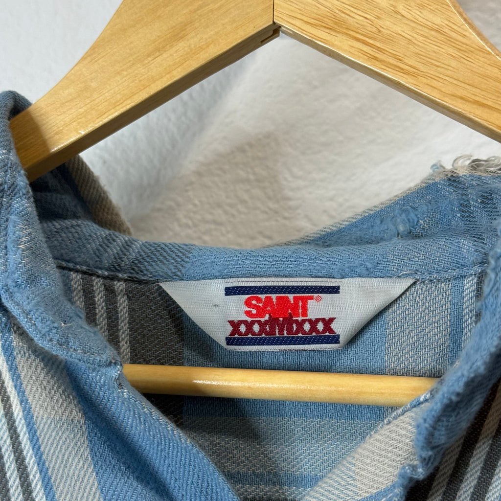 Saint Michael Academy Flannel Blue - Size XL