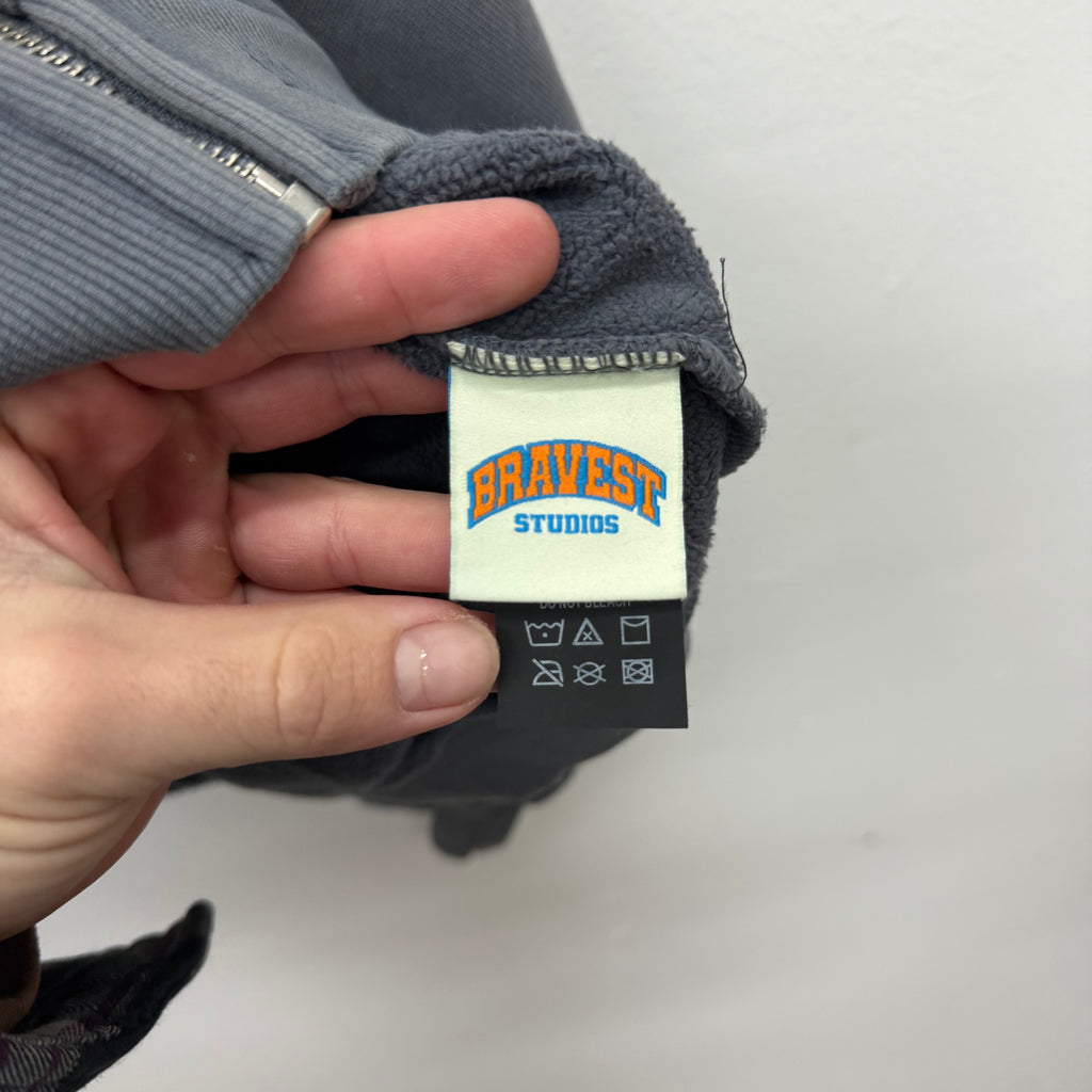 Bravest Studios Sapphire Zip Hoodie Grey