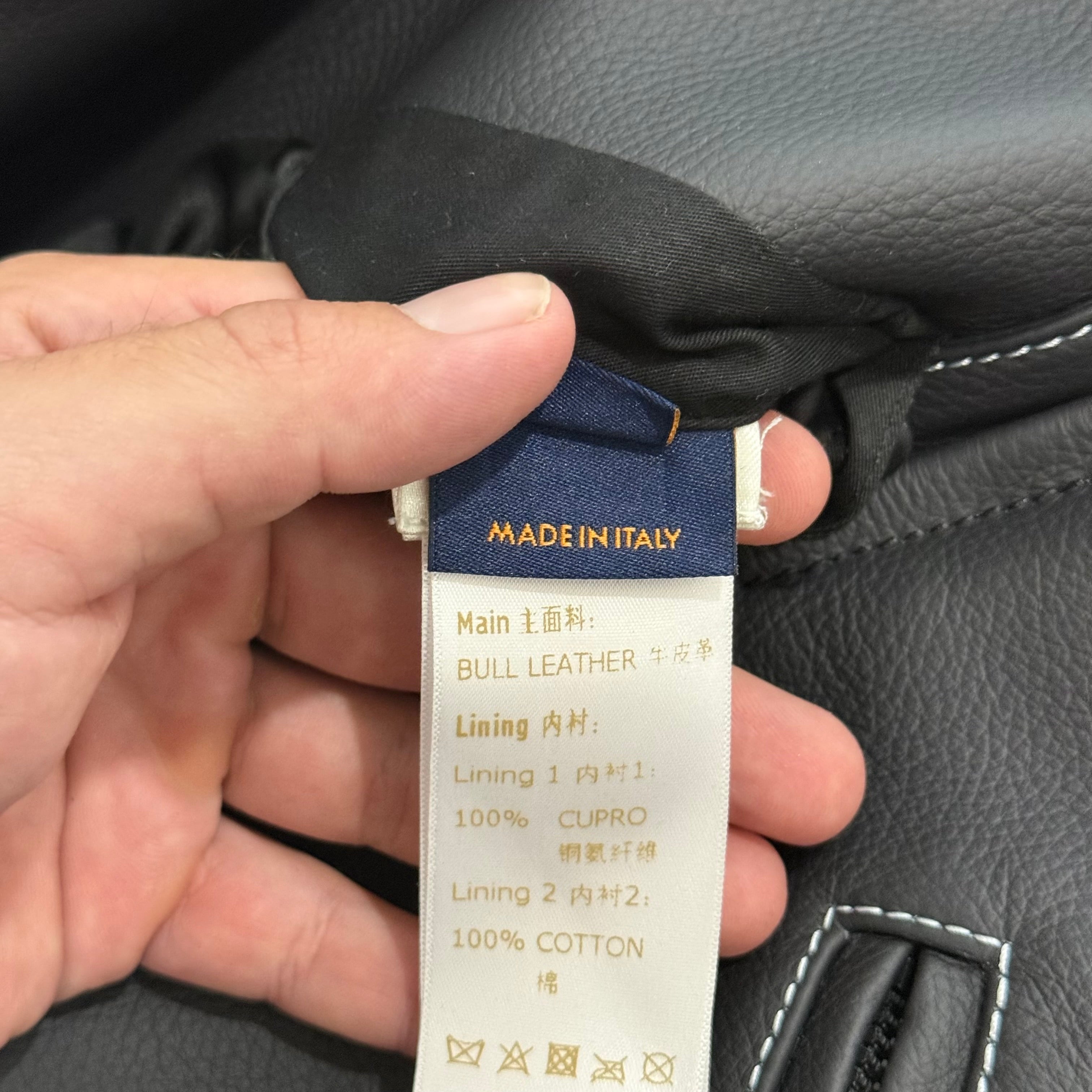 Louis Vuitton Leather Frequency Jacket - Size 58 (XXL)