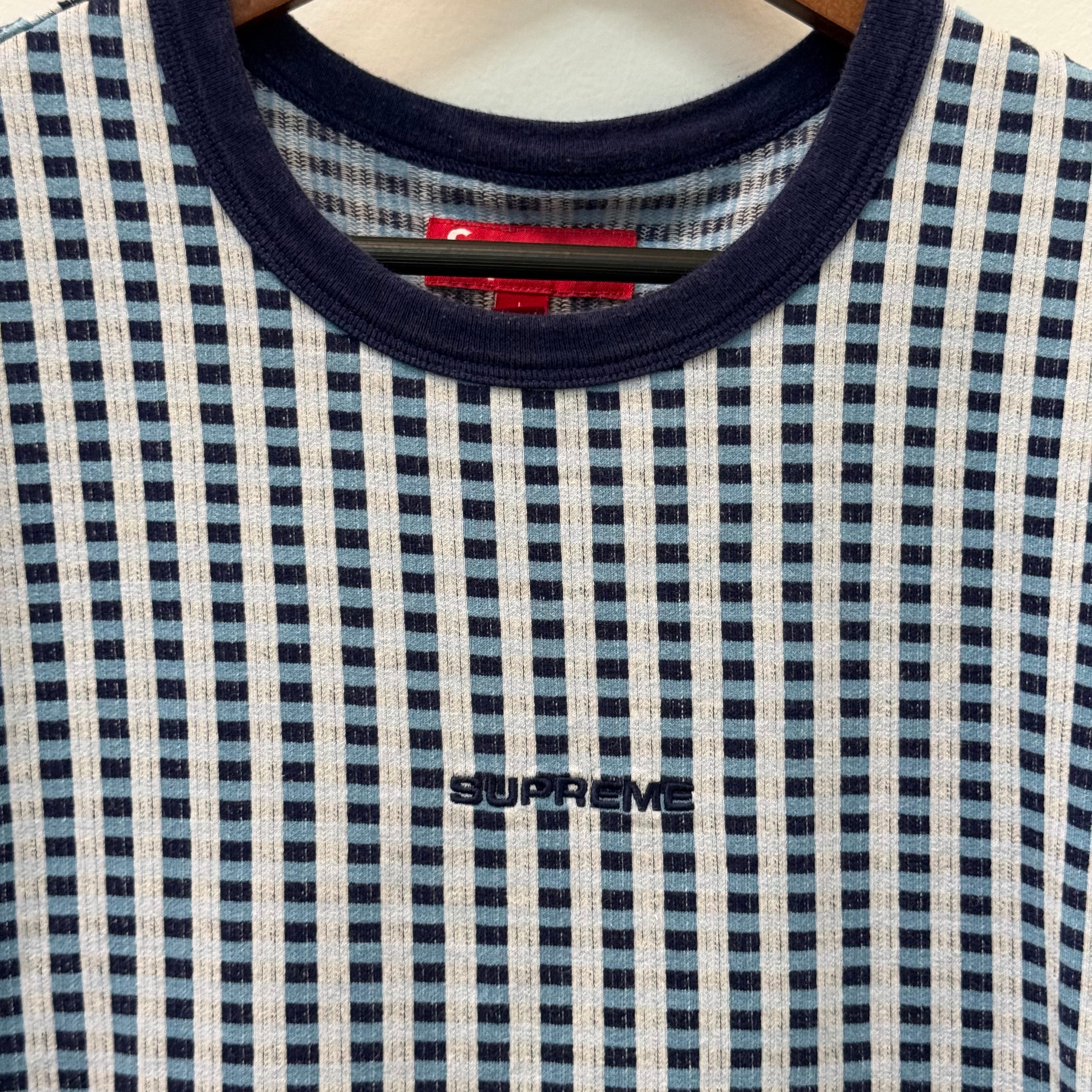 Supreme Grid Jacquard T-Shirt - Size L
