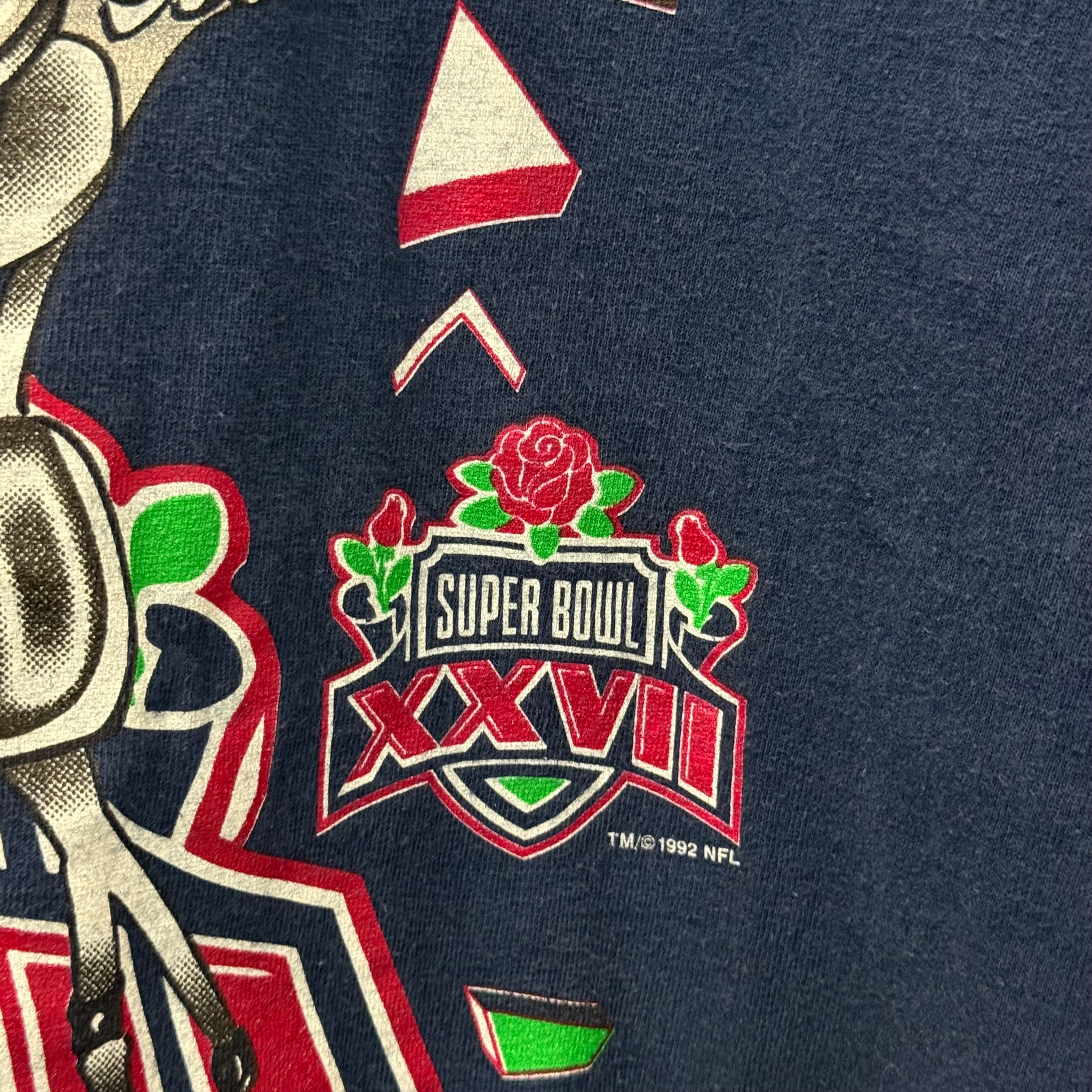 Vintage Nutmeg Dallas Cowboys SBXXVII T-Shirt - Size XL