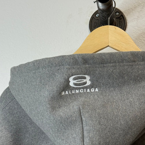 Balenciaga Thermal Lined BB Zip Up Hoodie - Size S