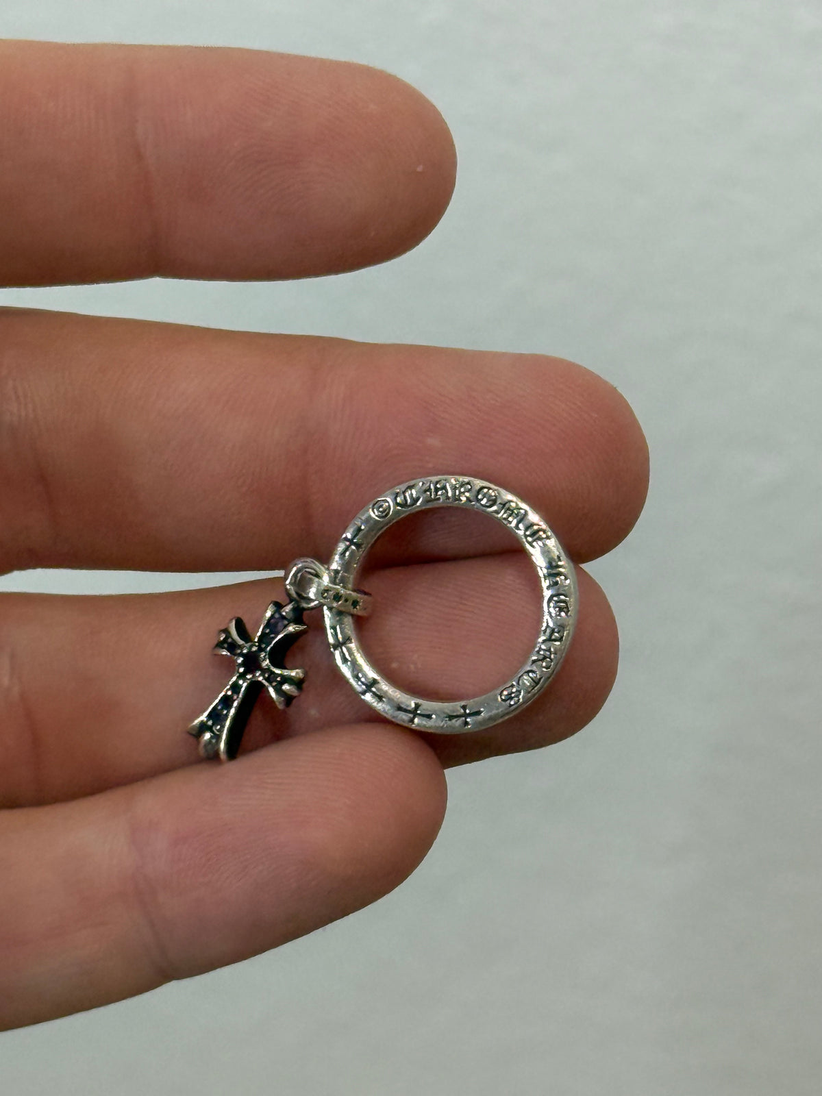 Chrome Hearts Ruby Baby Fat Necklace Ring Charm Pendant