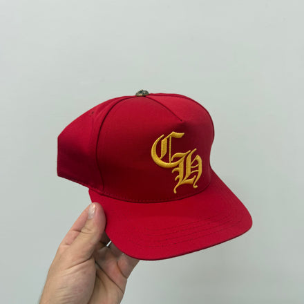 Chrome Hearts CH Red Yellow Baseball Hat