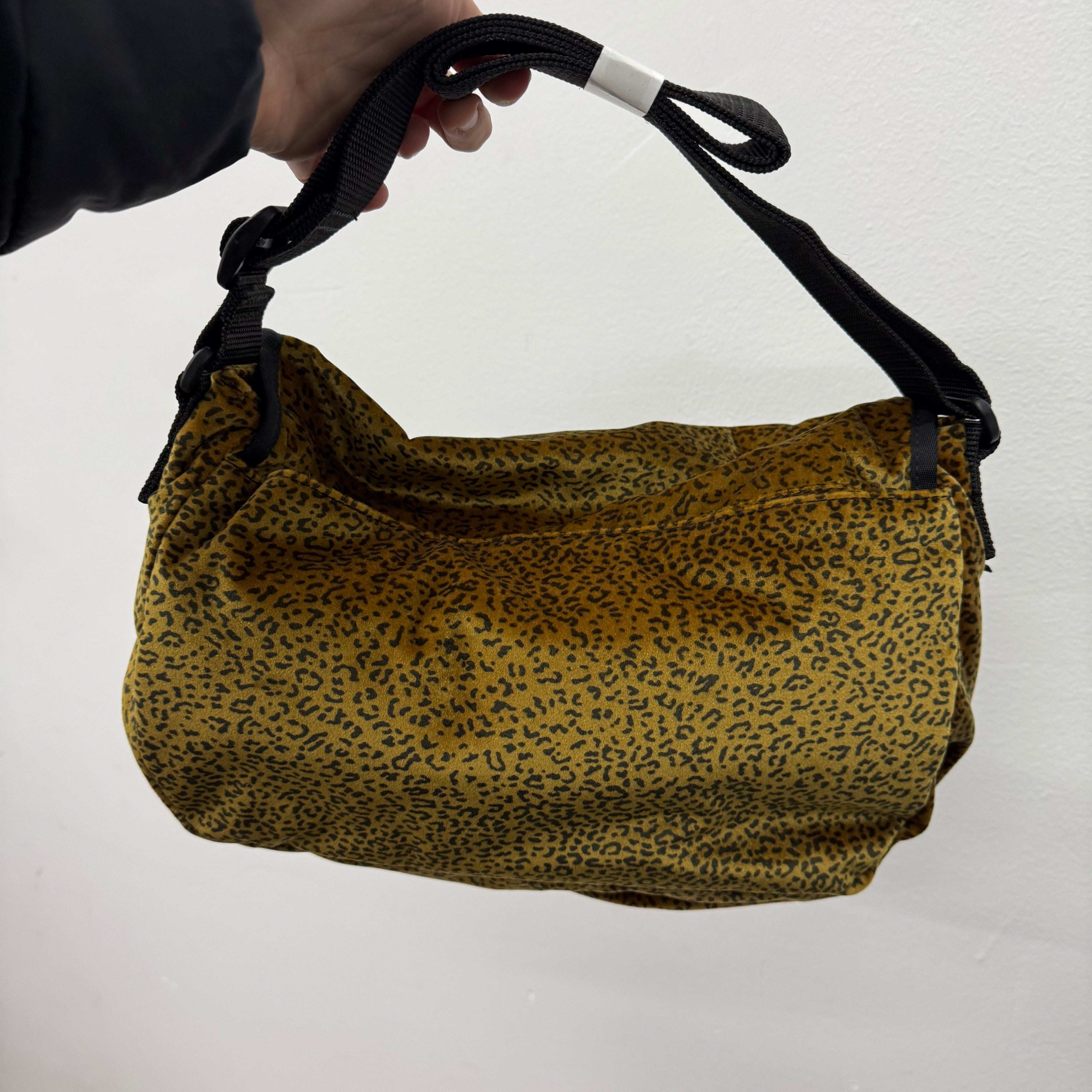 Supreme Cheetah Print Velvet Side Bag