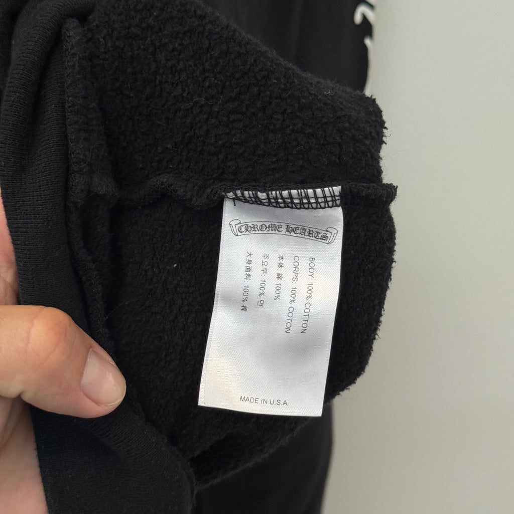 Chrome Hearts Script Hoodie Black - Size L