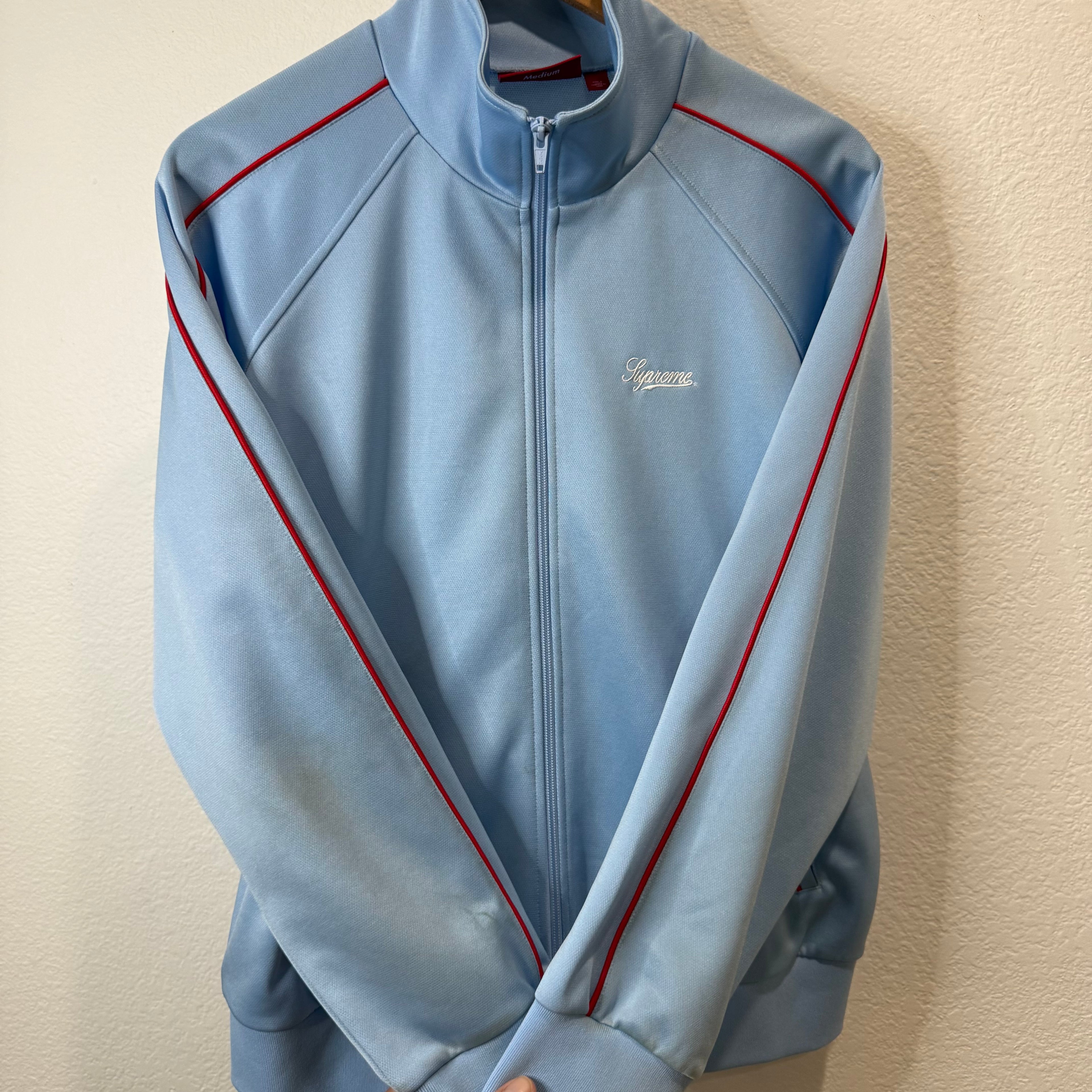 Supreme Tricot Track Jacket Light Blue - Size M