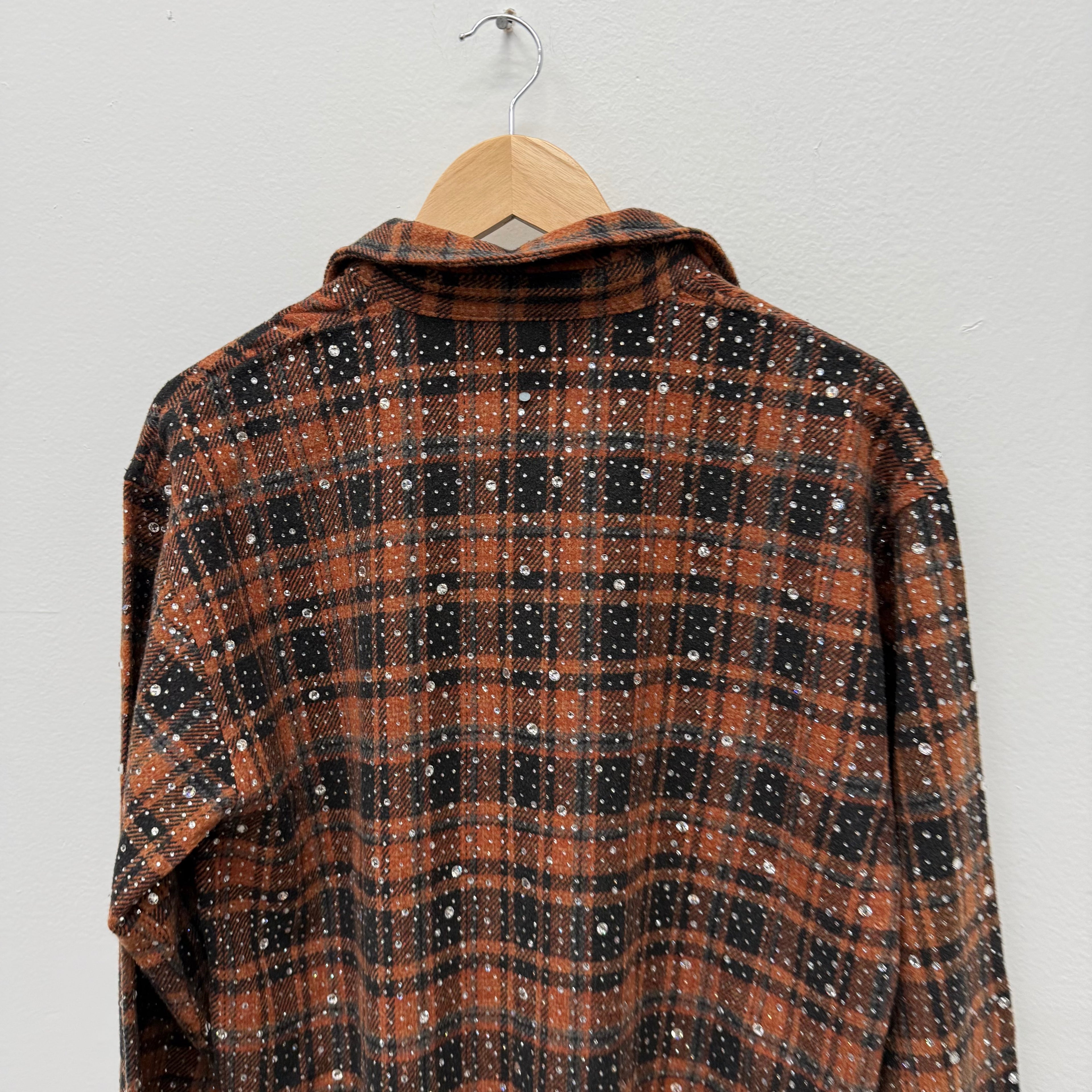 Vale Spider Web Crystal Flannel Brown
