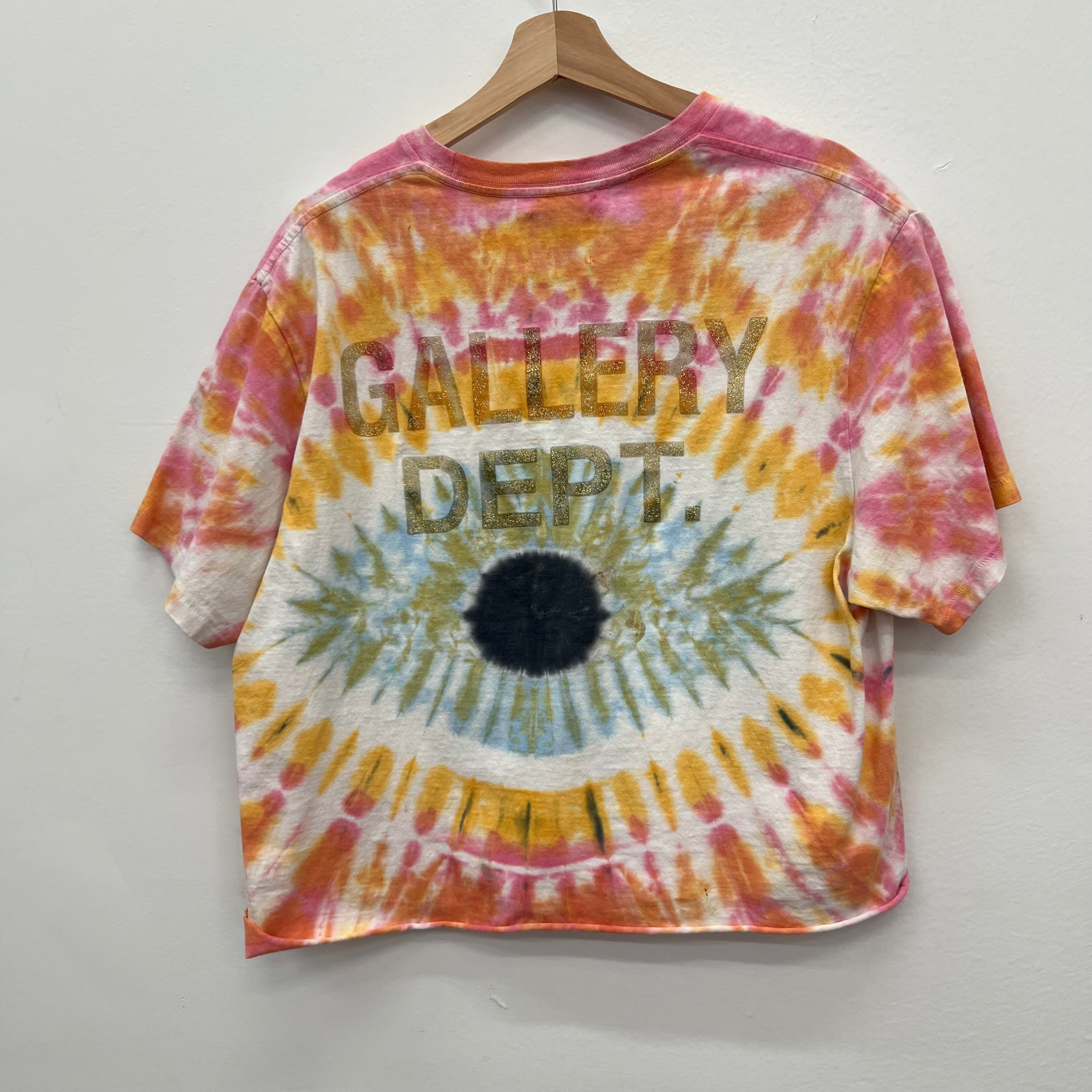 Gallery Dept Cropped Tie-Dye T-Shirt - Size L