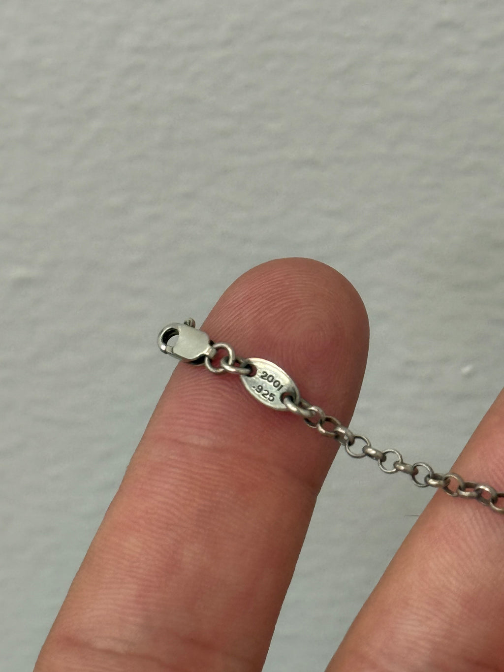 Chrome Hearts Large Diamond Safety Pin Necklace