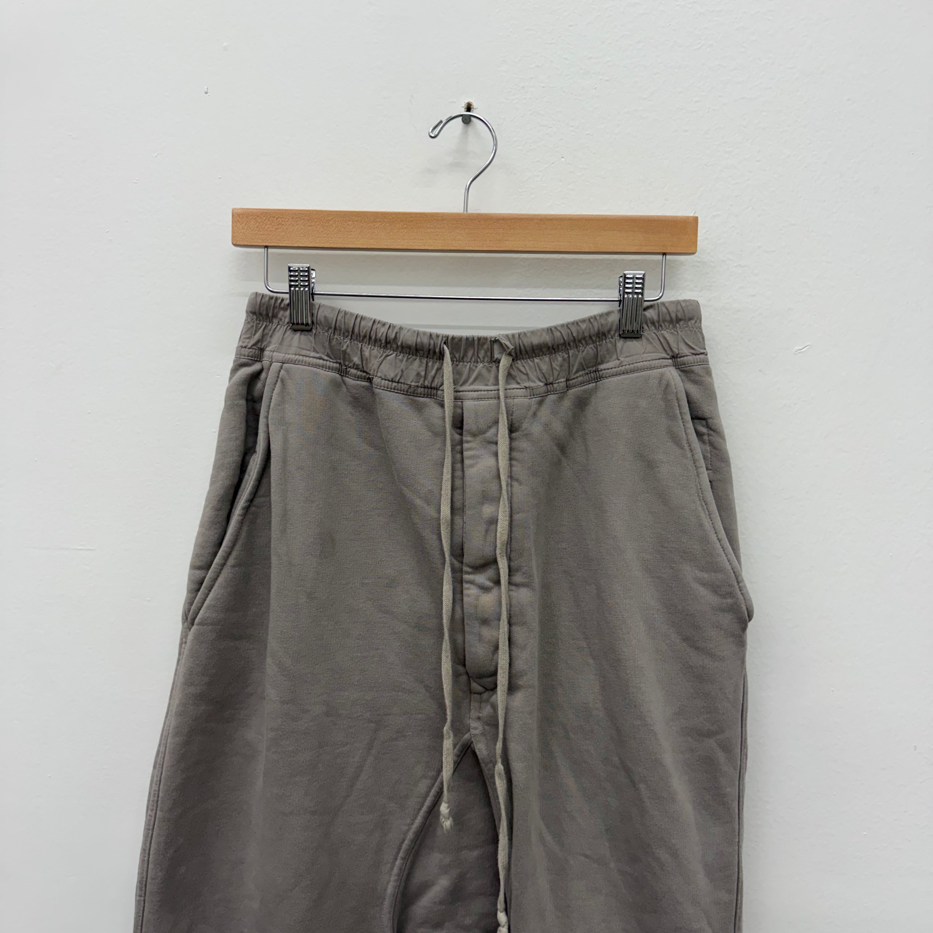 Rick Owens DRKSHDW Drop Crouch Putty Sweatpants - Size XS (30)