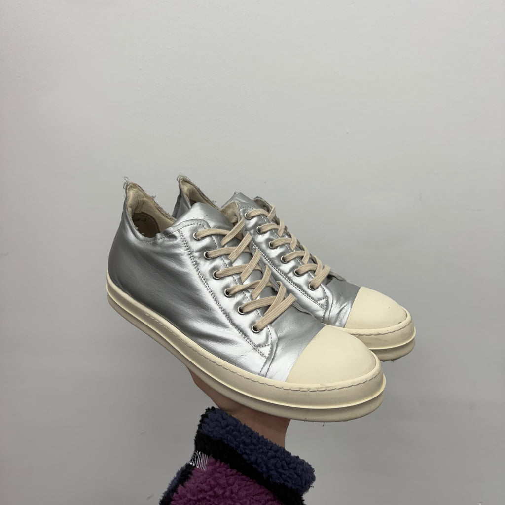 Rick Owens DRKSHDW Silver Ramones - Size 44 (US 11)