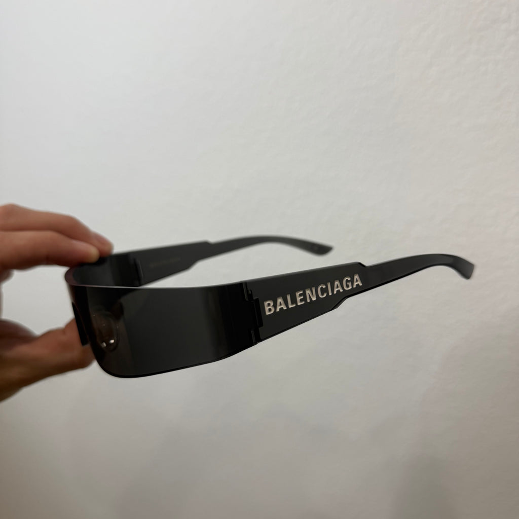 Balenciaga Mono Rectangle Black Sunglasses