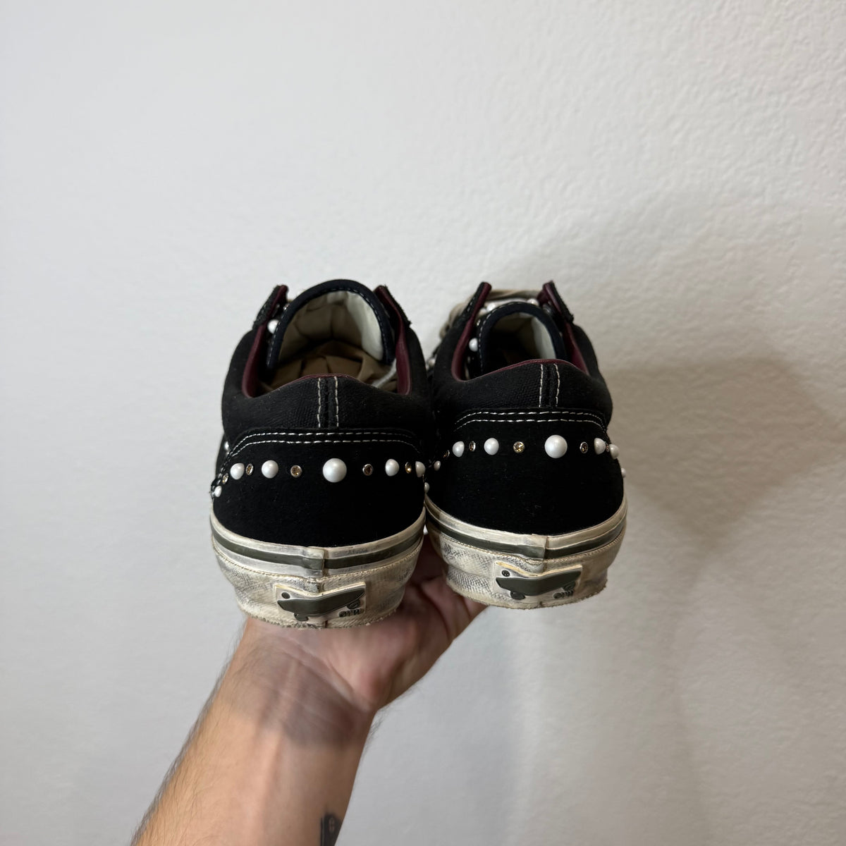 Vans OTW Old Skool Black Pearlized Sneakers - Size 10