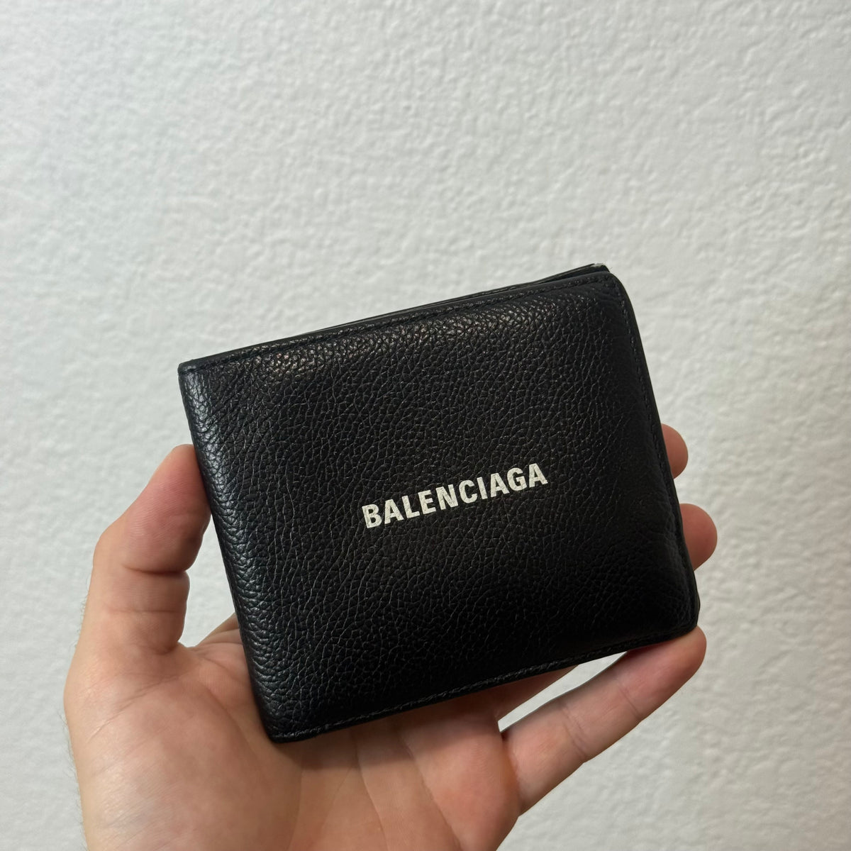 Balenciaga Text Logo Bifold Wlalet
