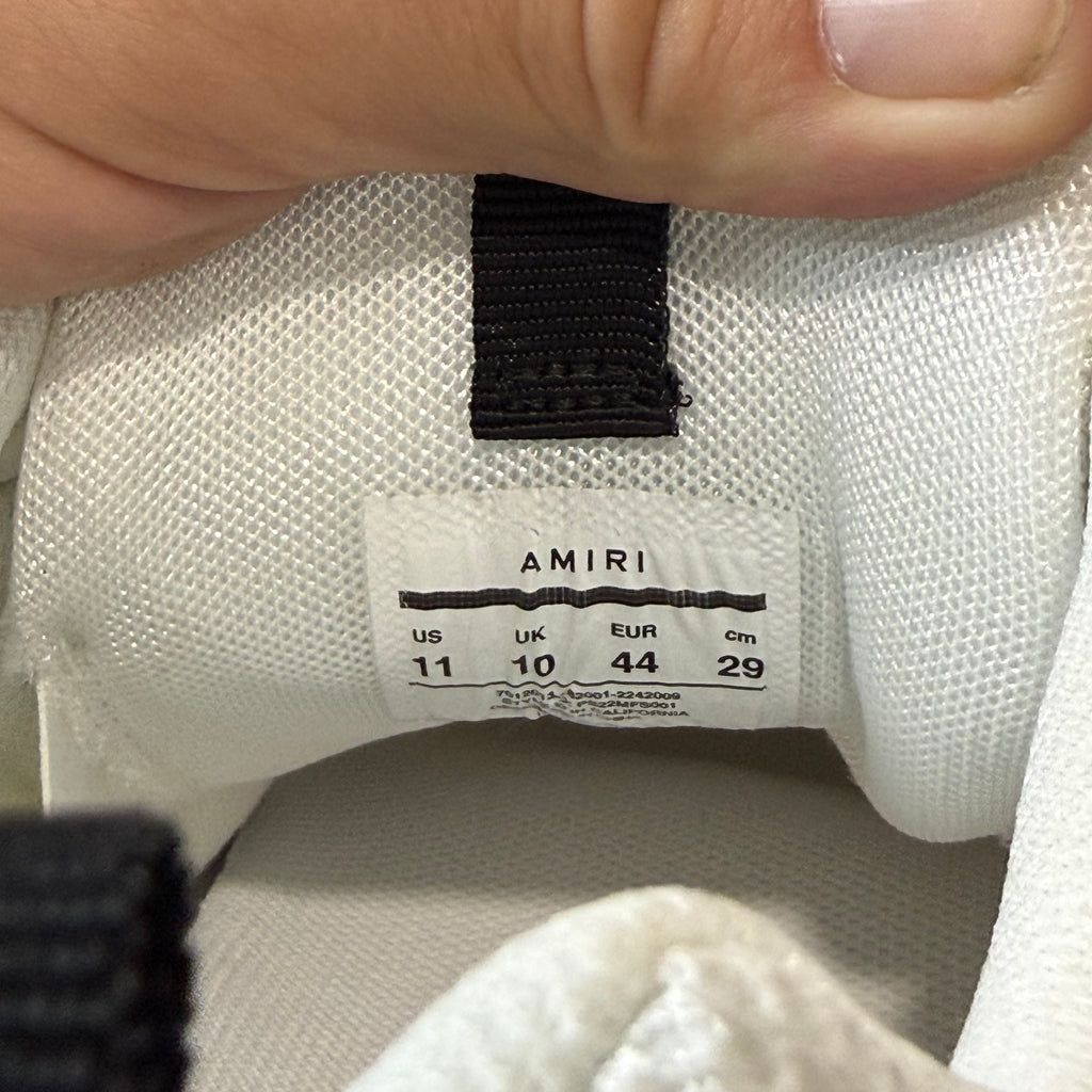 Amiri Skeleton Bone Trainer Sneakers White - Size 11