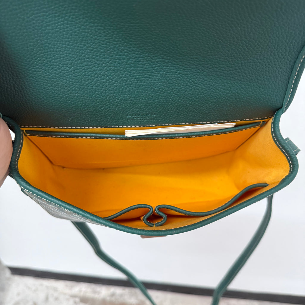 Goyard Belvedere MM Messenger Sidebag Green