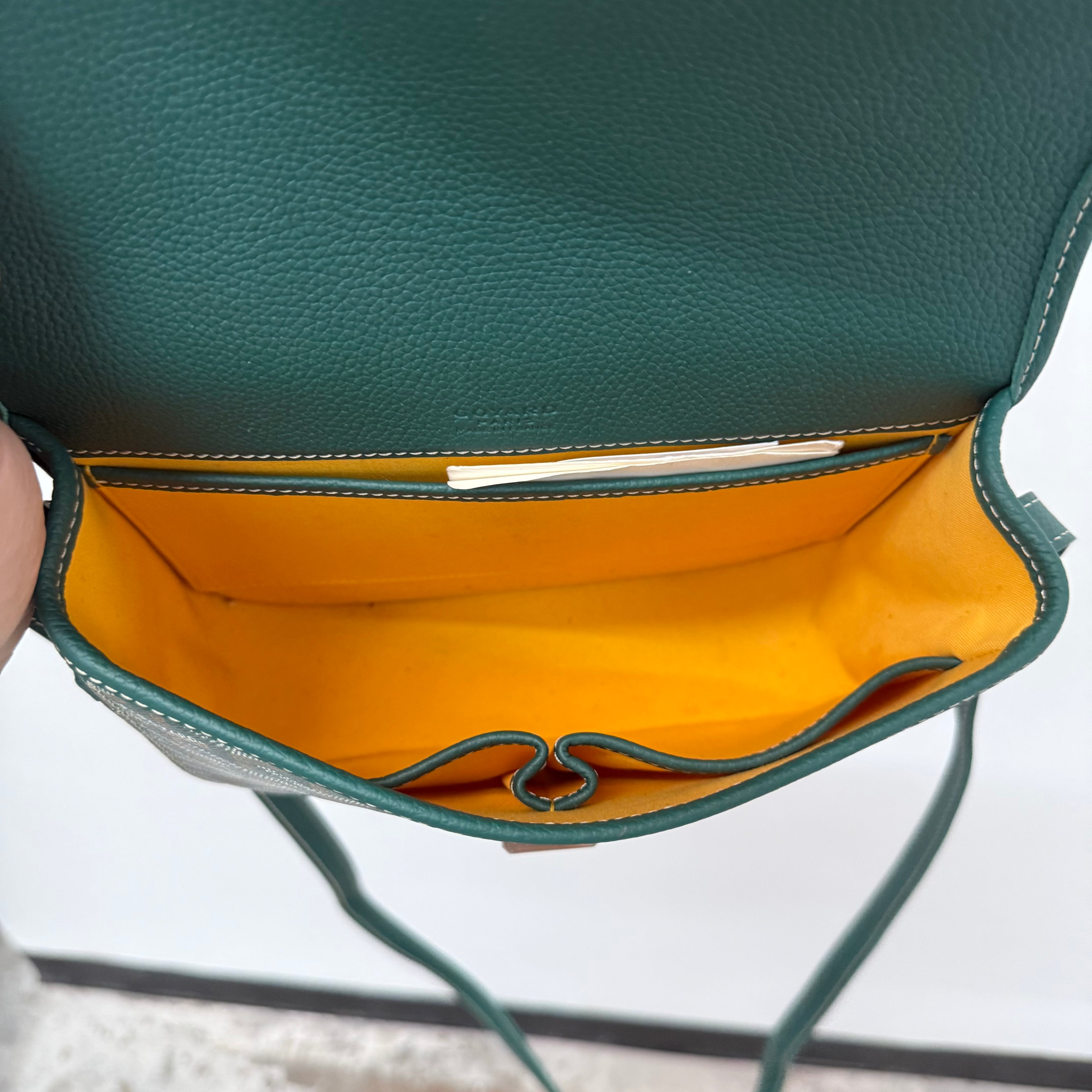 Goyard Belvedere MM Messenger Sidebag Green