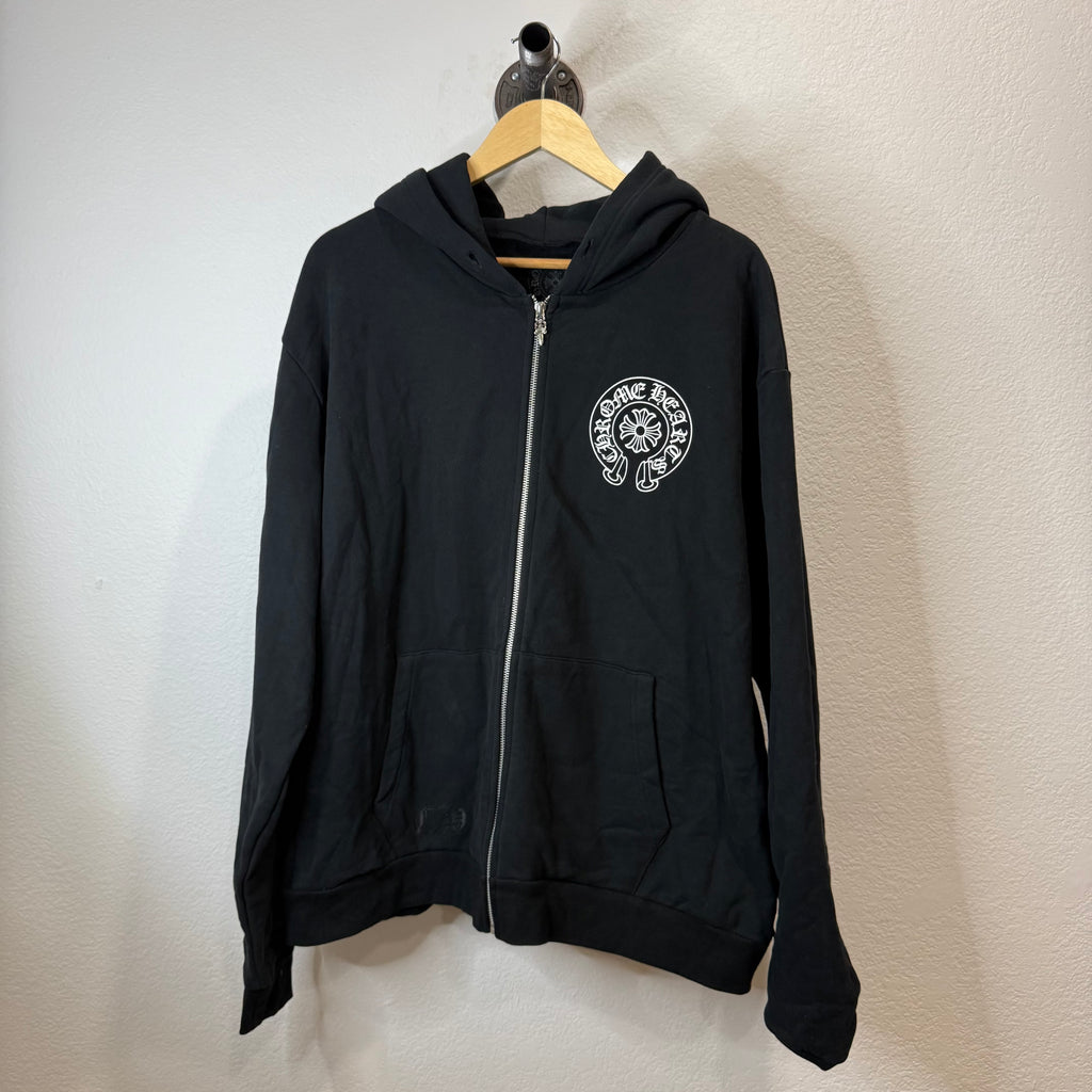 Chrome Hearts Seoul Horseshoe Zip Up Hoodie - Size M