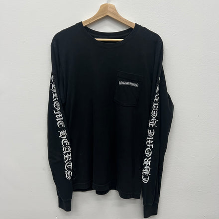 Chrome Hearts Scroll Longsleeve T-Shirt - Size M