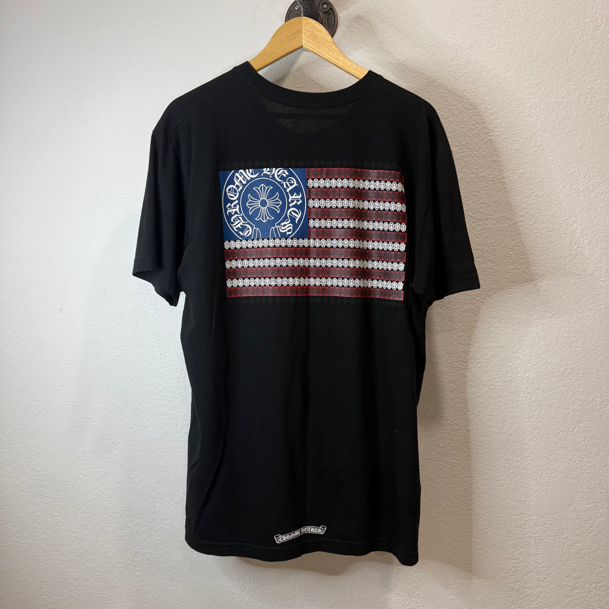 Chrome Hearts American Flag Dagger T-Shirt Black - Size XL