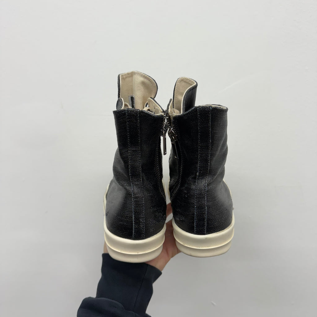 Rick Owens Denim Ramone High Sneakers - Size 41 (US 8)