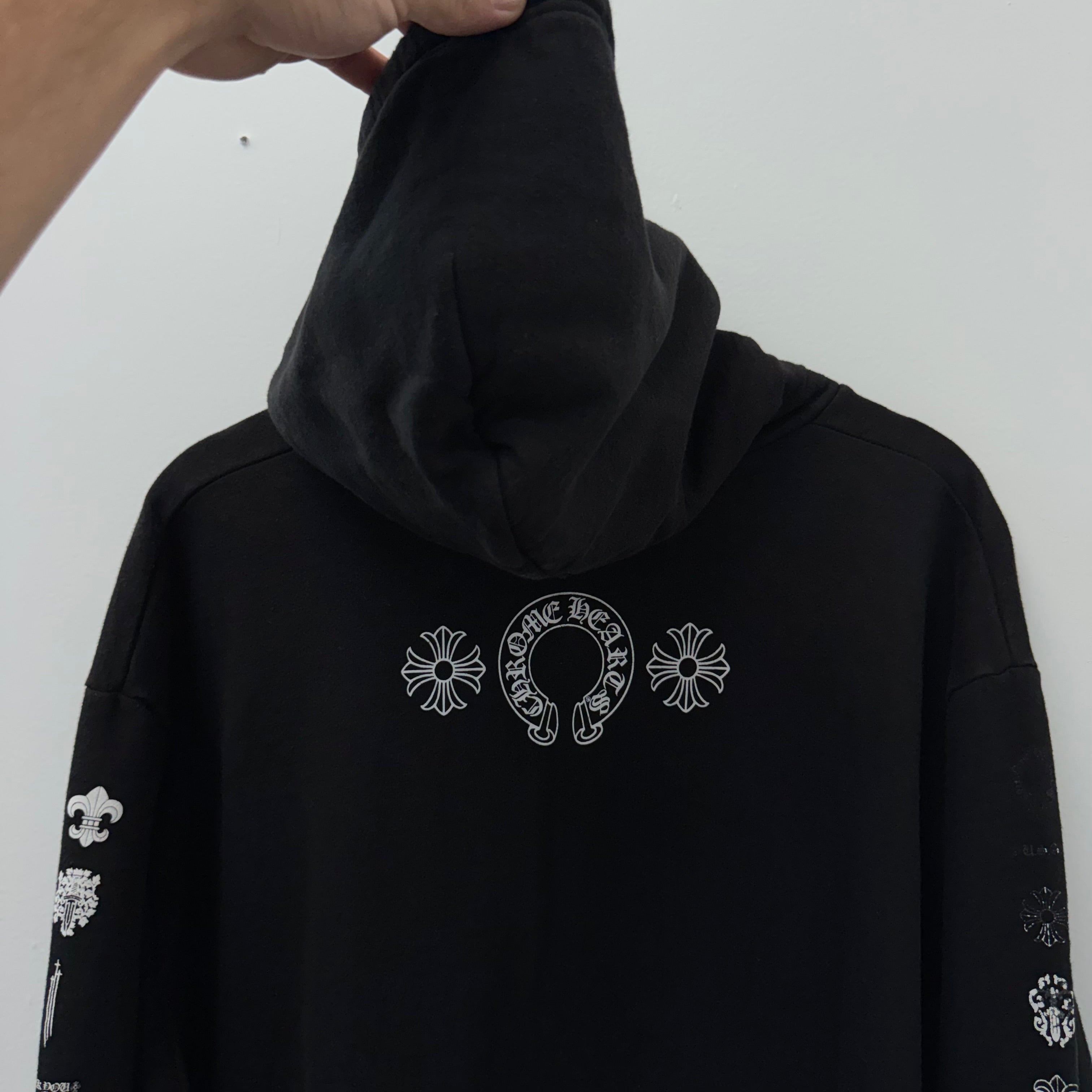 Chrome Hearts Multi Motif Sleeve Hoodie - Size L