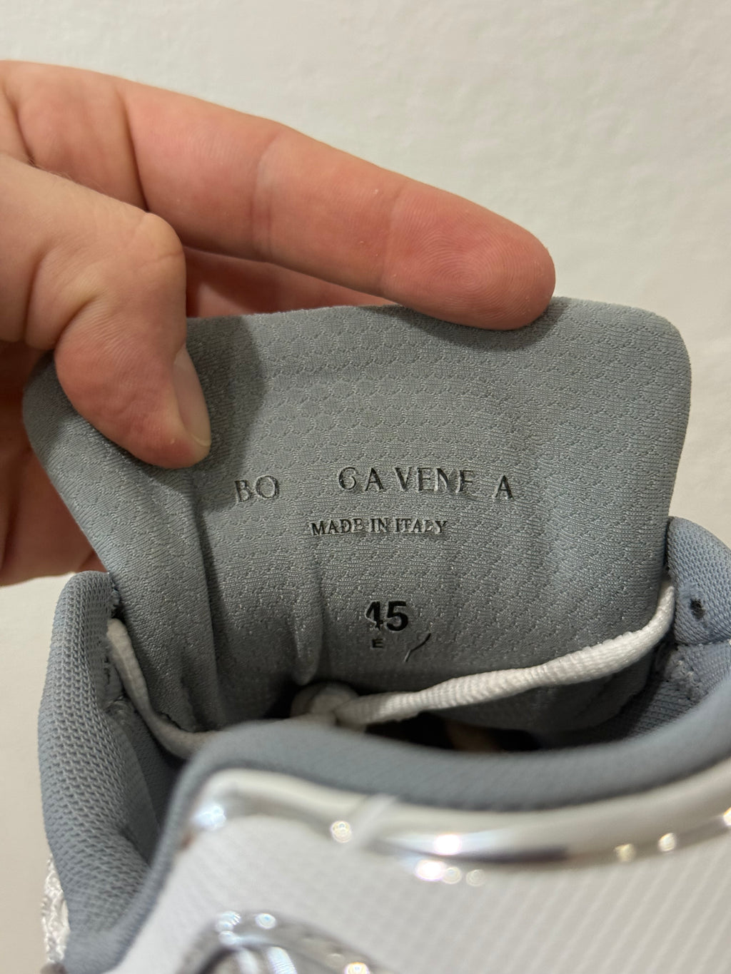 Bottega Veneta Silver Orbit Sneakers - Size 45 (12)
