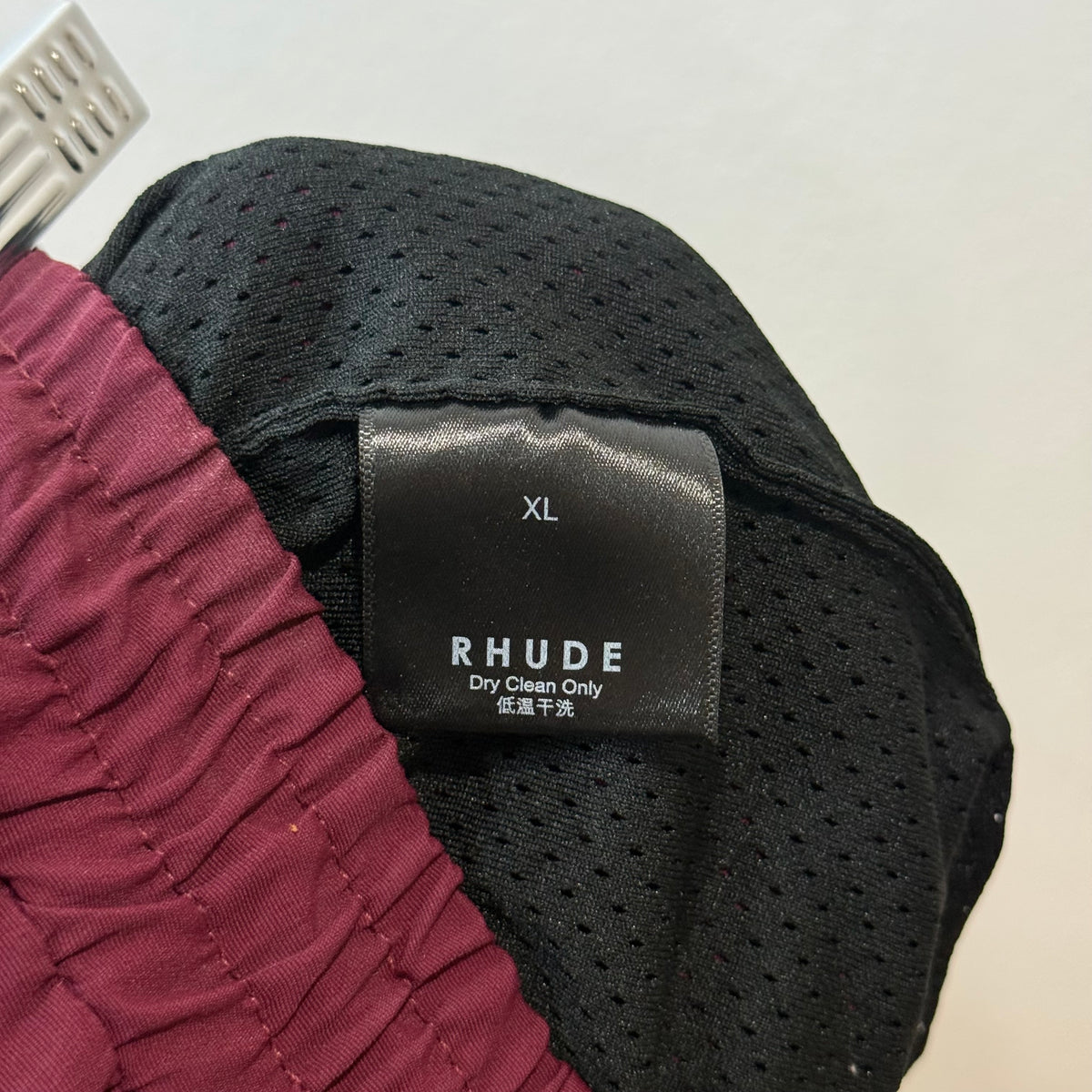 Rhude Maroon Shorts - Size XL