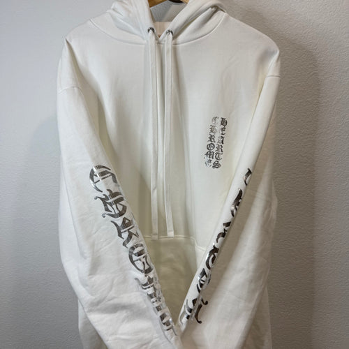 Chrome Hearts Metallic Foil Hoodie White - Size L
