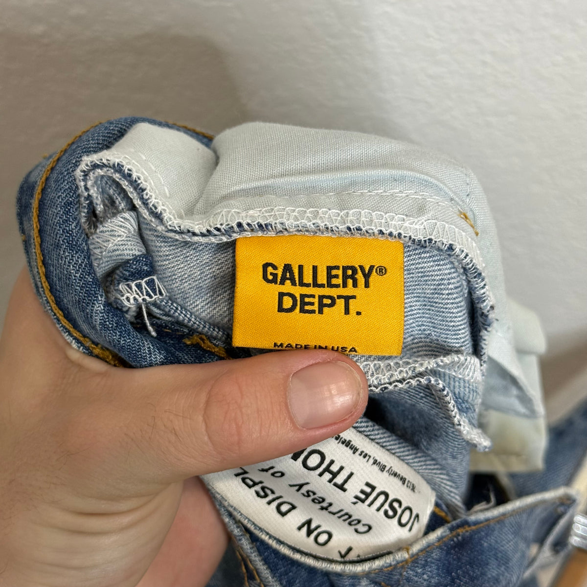 Gallery Dept Denim G Patch Shorts - Size 36