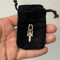 Chrome Hearts Silver Dagger Pendant Zip