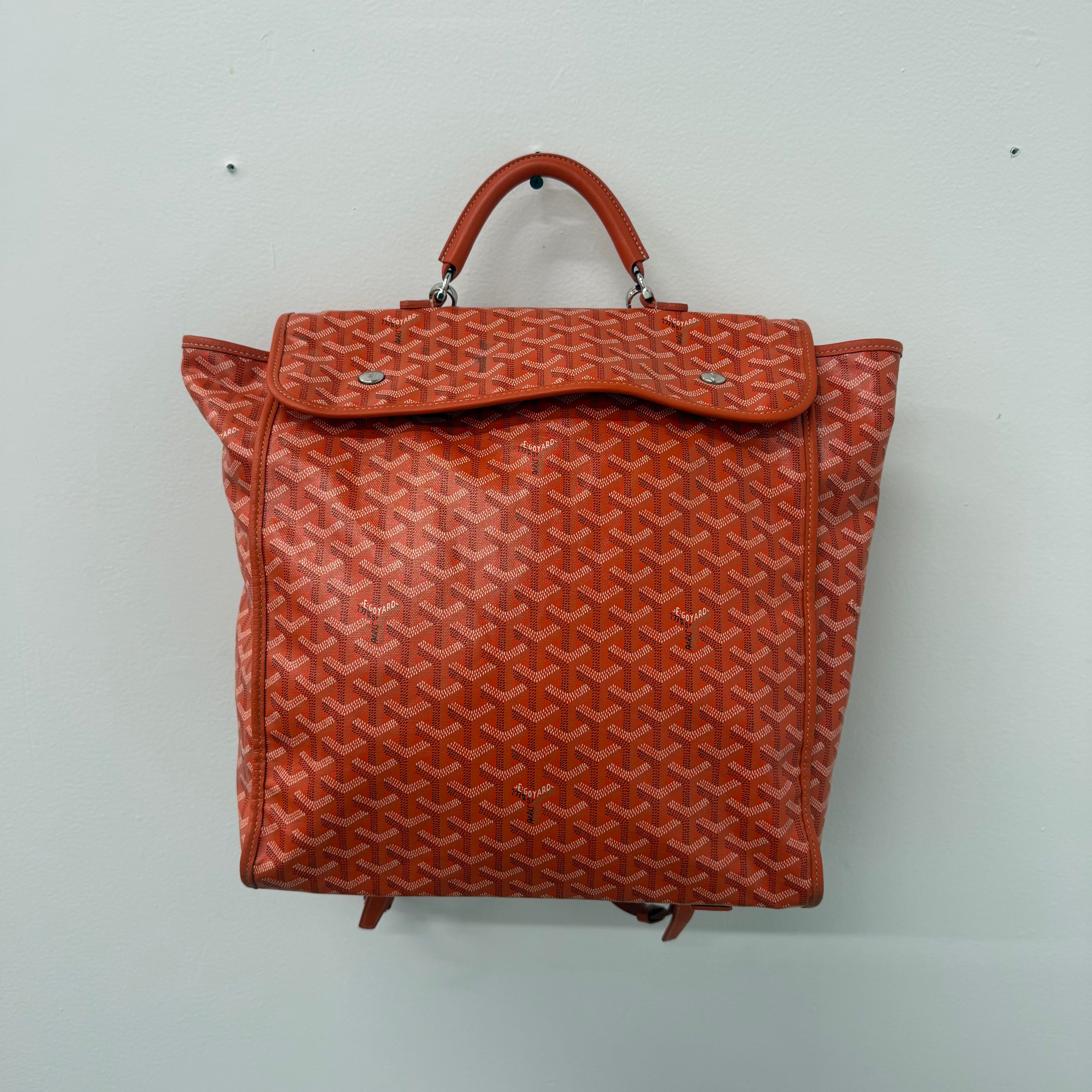 Goyard St Leger Orange Backpack