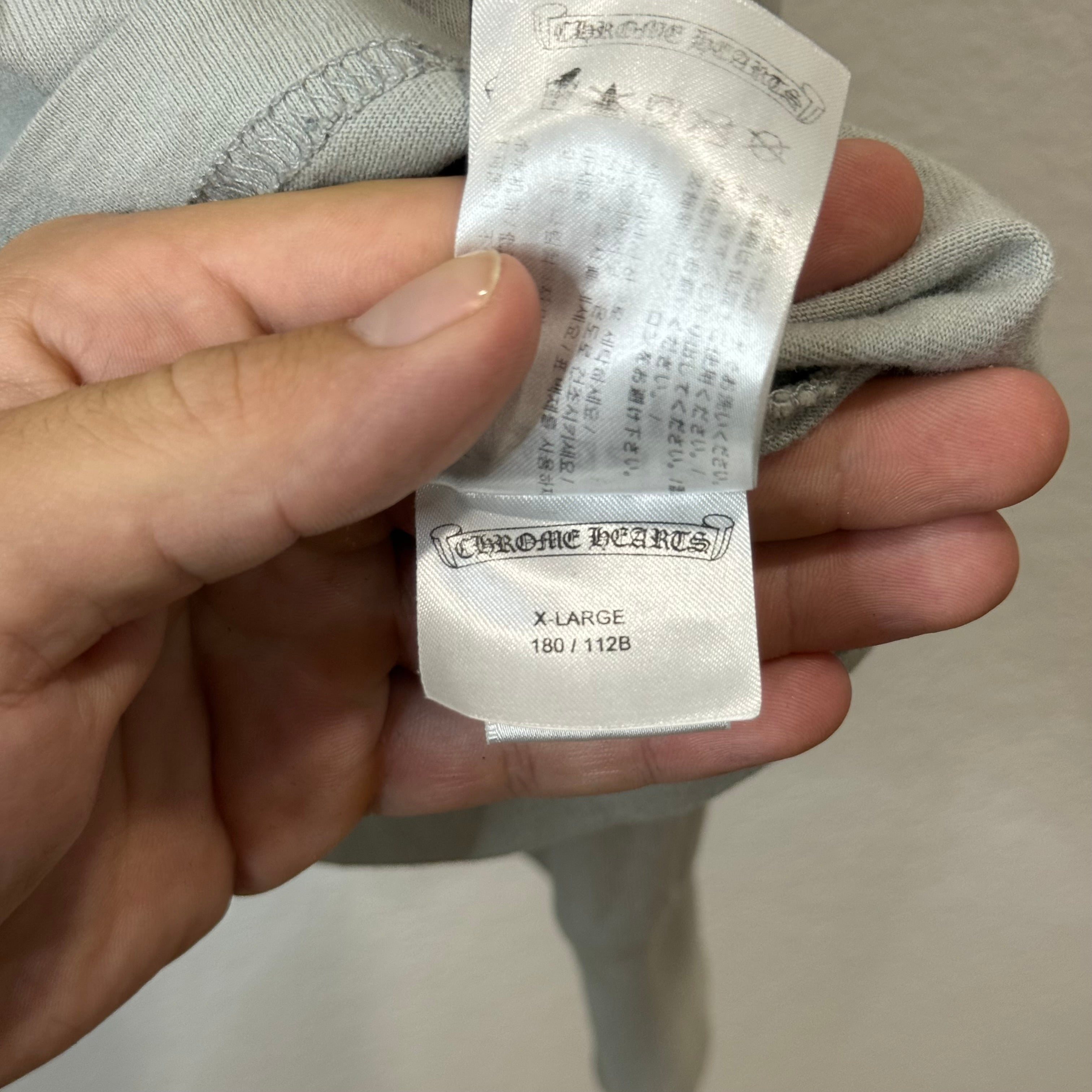 Chrome Hearts Matty Boy Suggest Grey Longsleeve Shirt  - Size XL