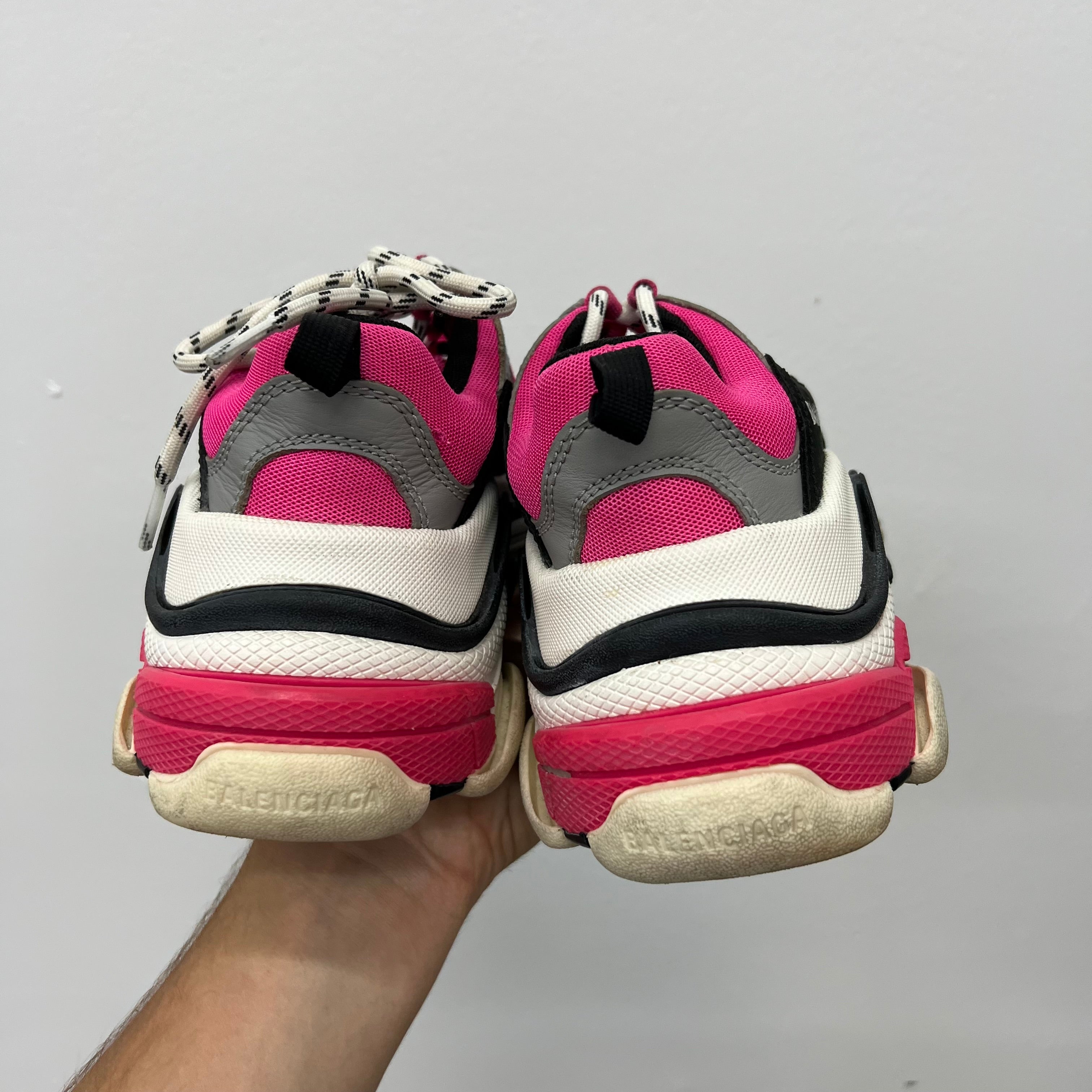 Balenciaga Triple S Pink Sneakers - Size 7