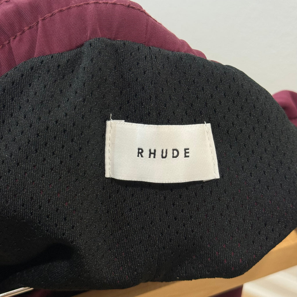 Rhude Maroon Shorts - Size XL