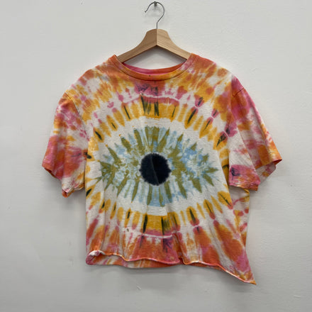 Gallery Dept Cropped Tie-Dye T-Shirt - Size L